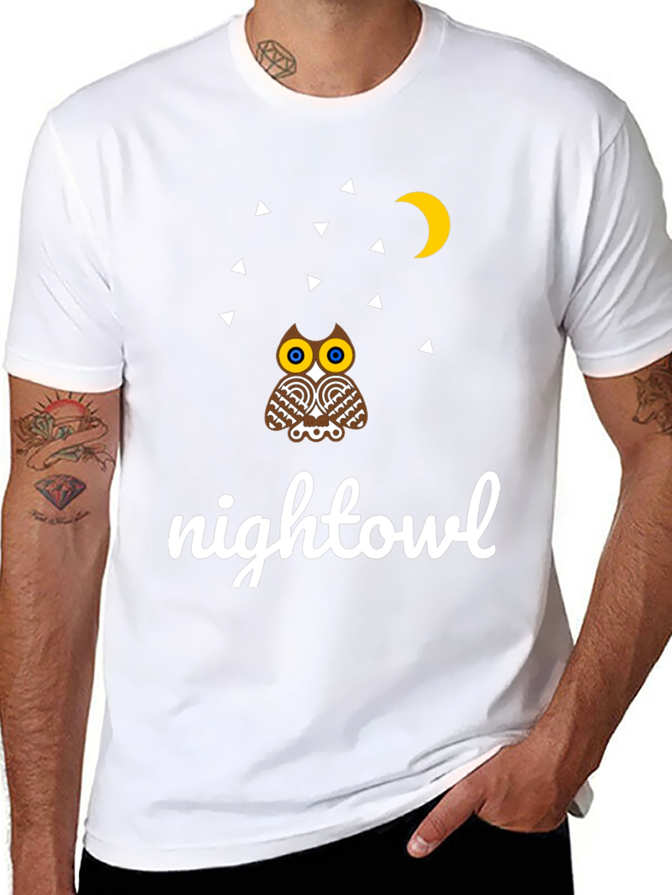 Night Owl Graphic Tee - Unique Design