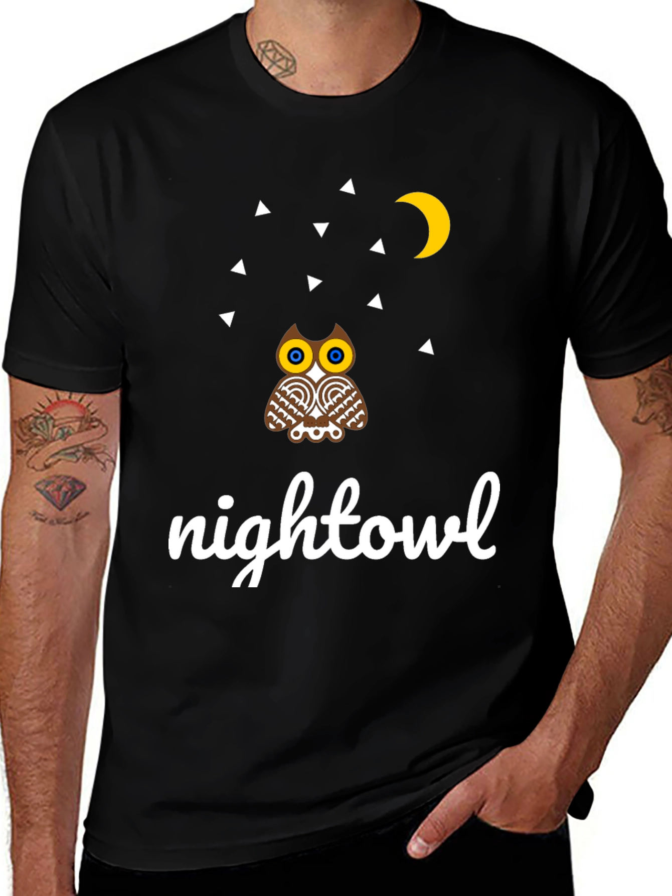 Night Owl Graphic Tee - Unique Design