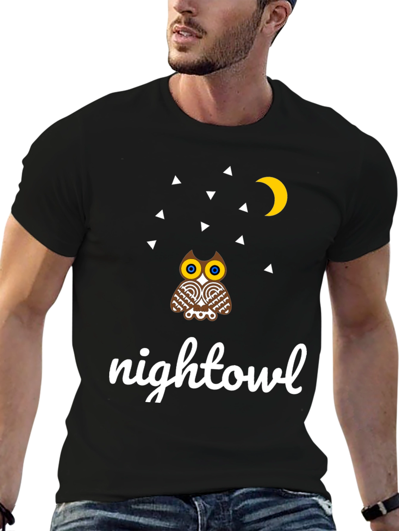 Night Owl Graphic Tee - Unique Design