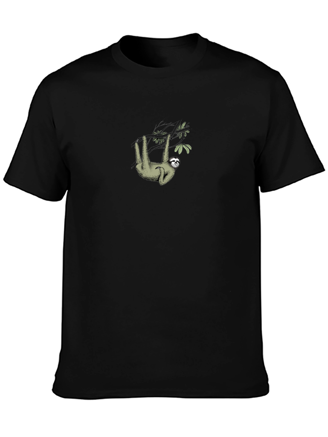 Sloth Hanging From Tree Branch Graphic Tee