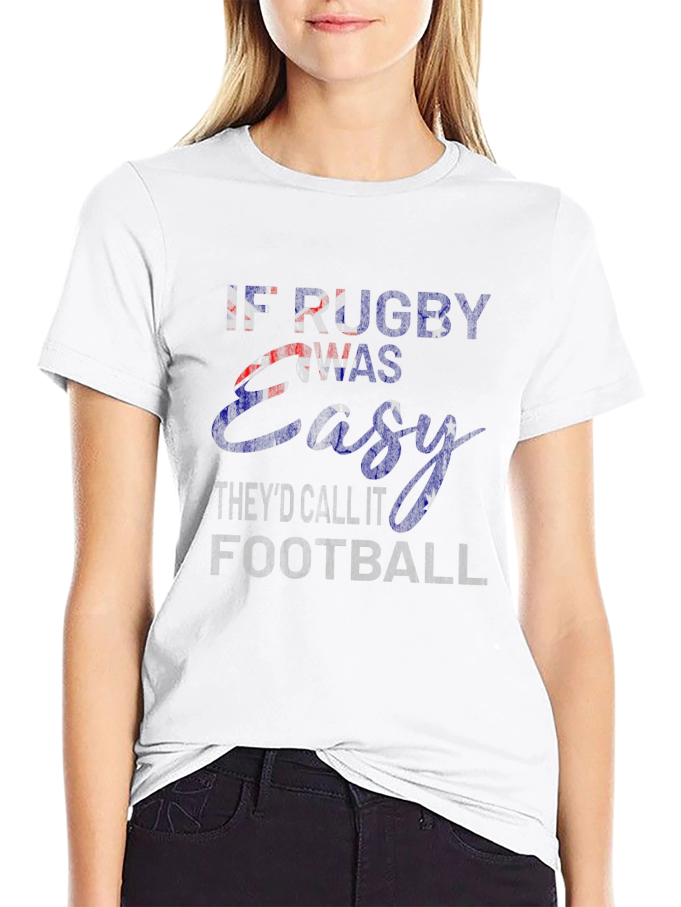 Rugby vs. Football Graphic T-Shirt