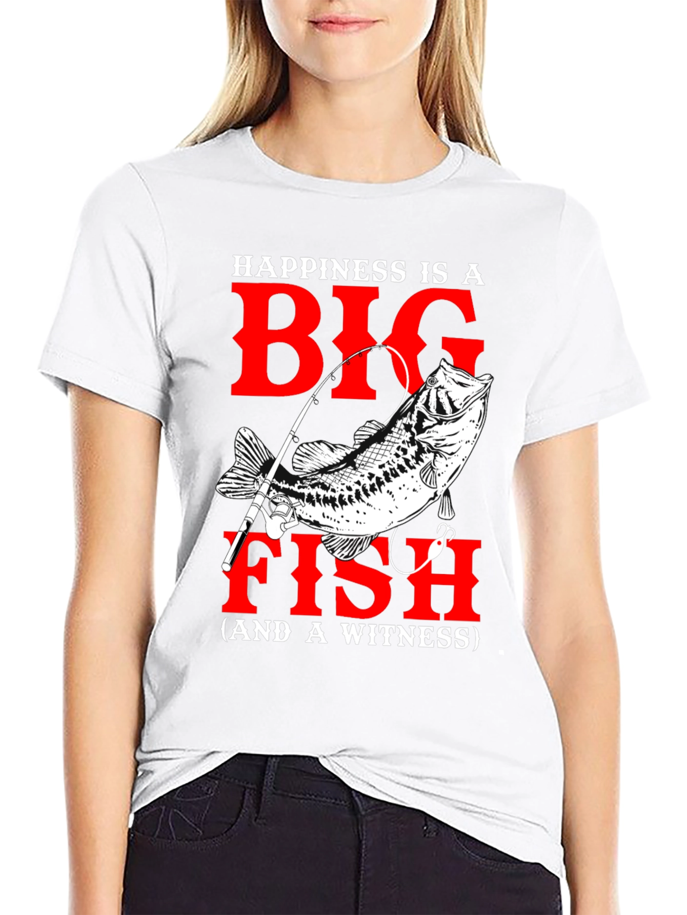 Fishing T-Shirt: Happiness is a Big Fish
