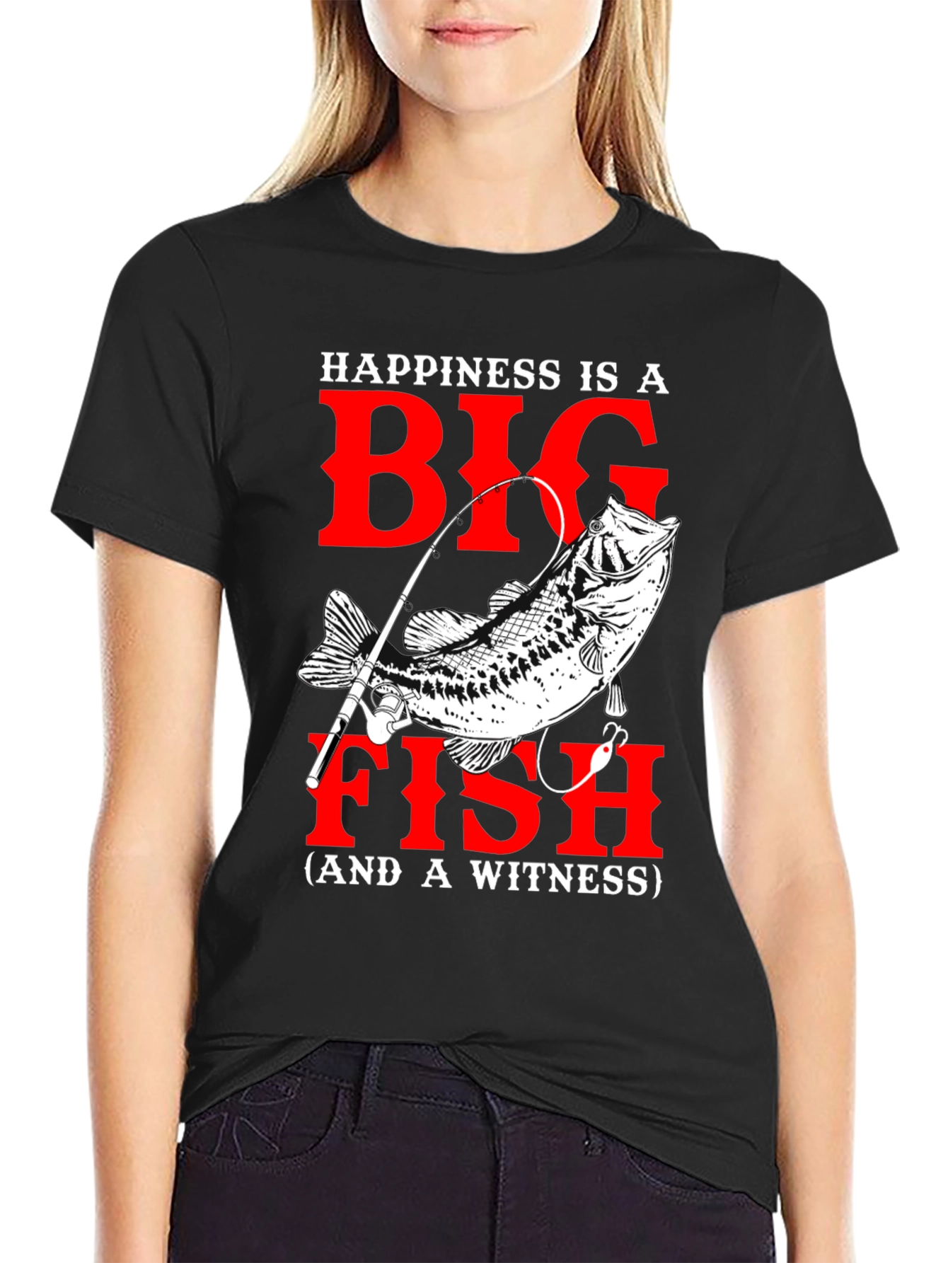 Fishing T-Shirt: Happiness is a Big Fish