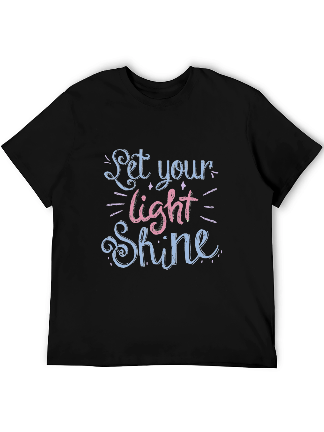 Let Your Light Shine Graphic Tee - Black