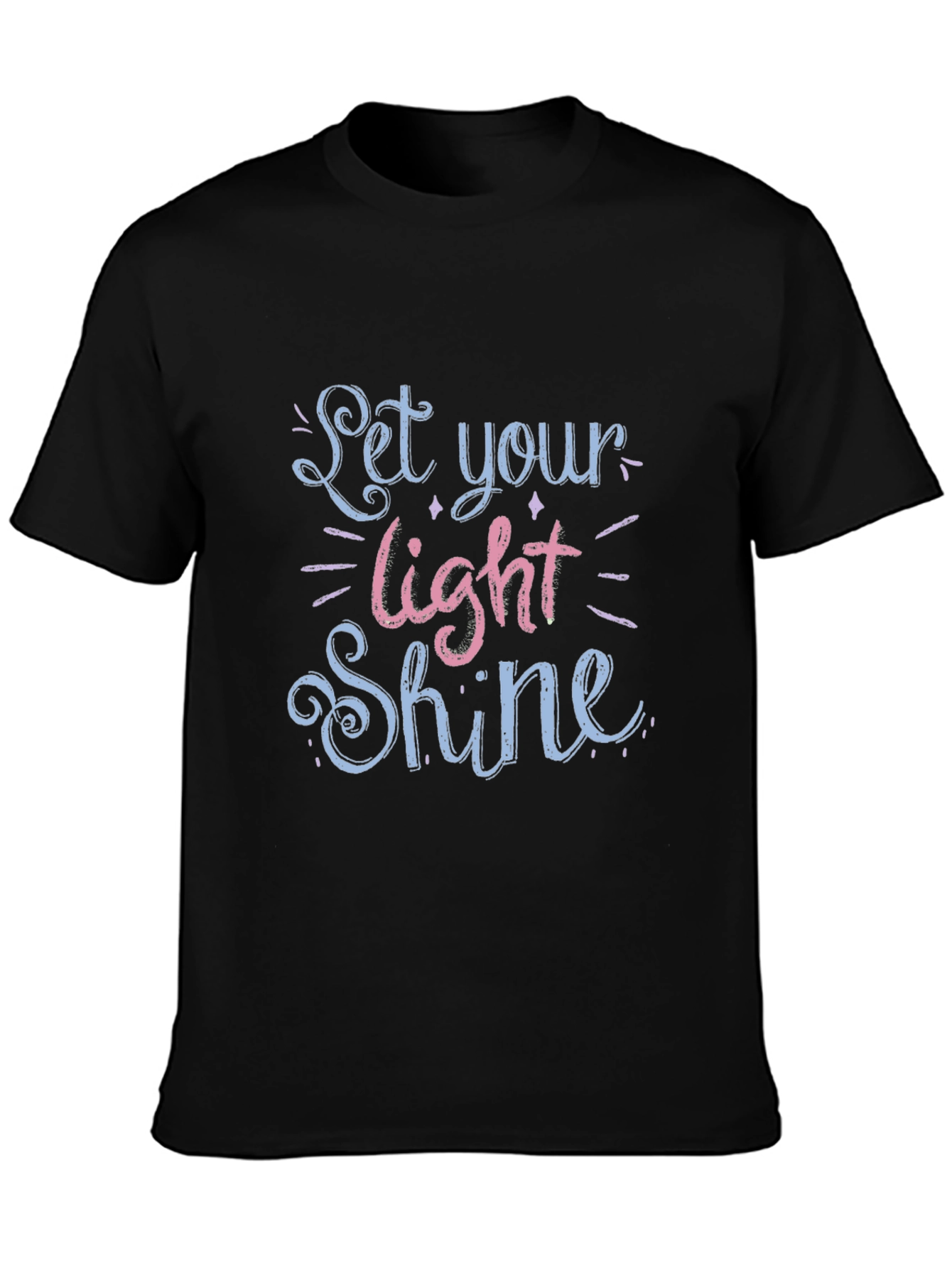 Let Your Light Shine Graphic Tee - Black