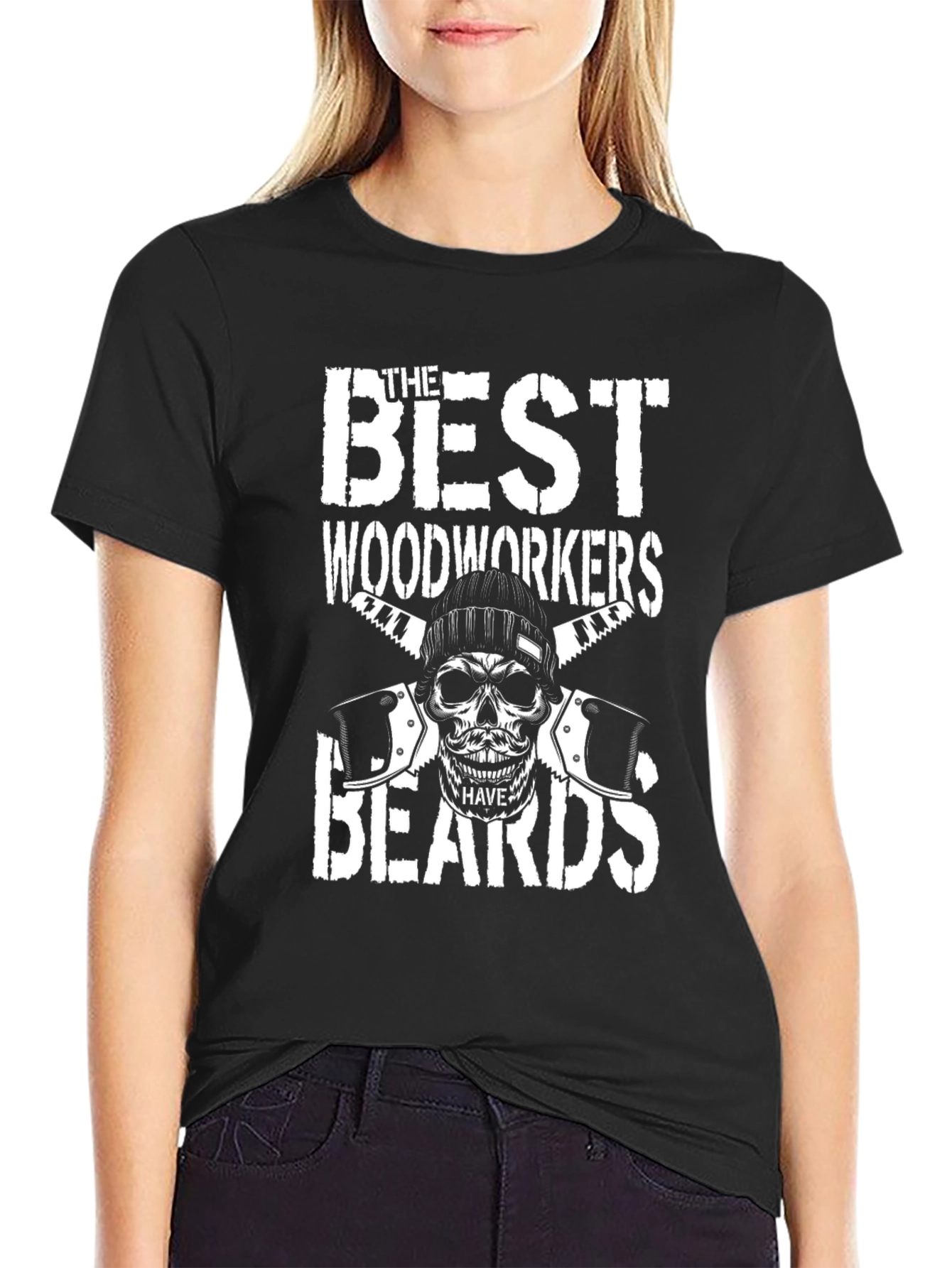 Woodworker Skull T-Shirt - Best Beards