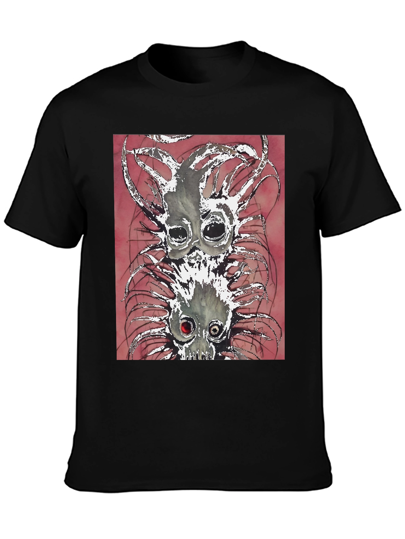 Unique Creature Graphic Black Tee