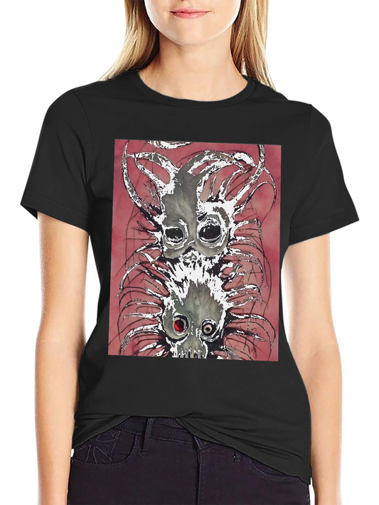 Unique Creature Graphic Black Tee