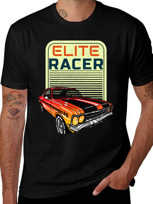 Elite Racer Graphic Tee - Classic Car Design