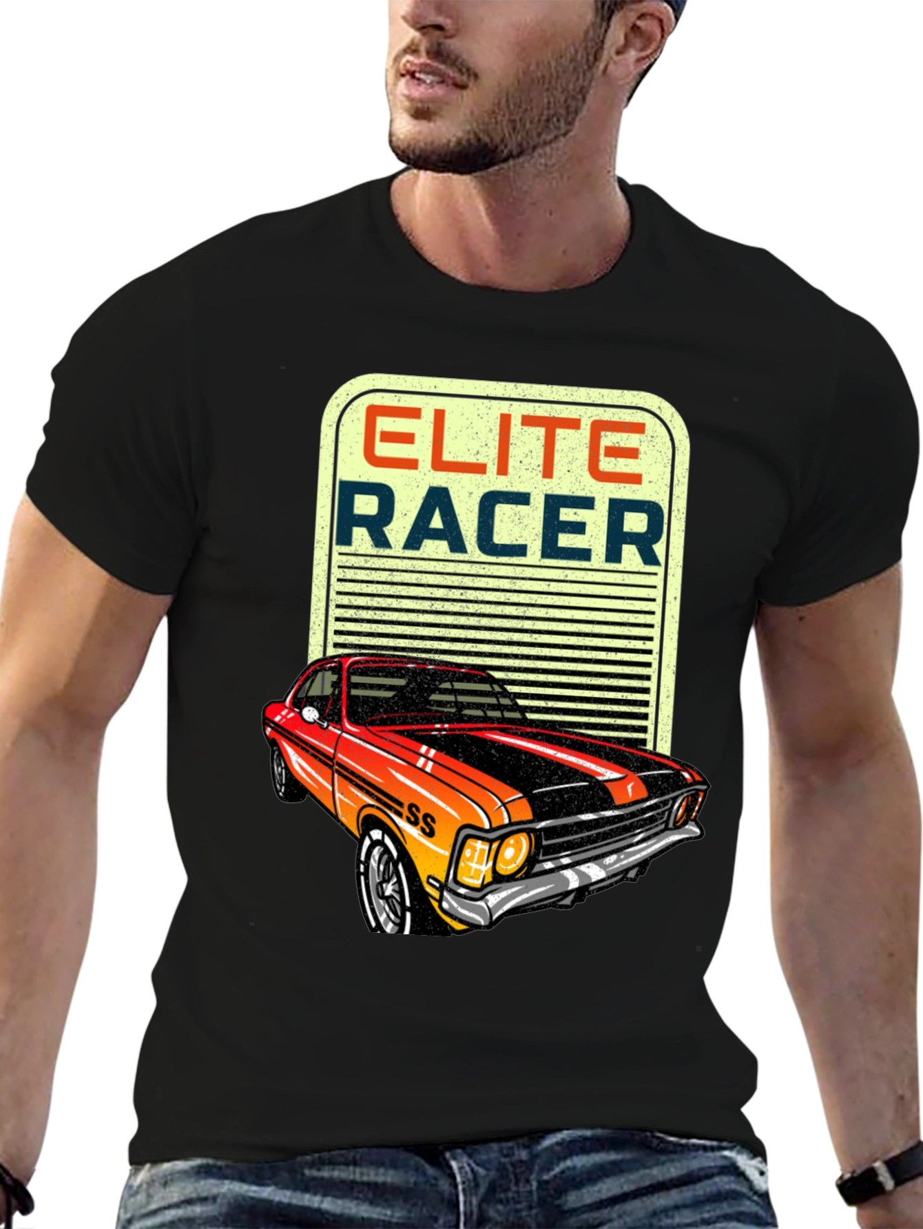 Elite Racer Graphic Tee - Classic Car Design