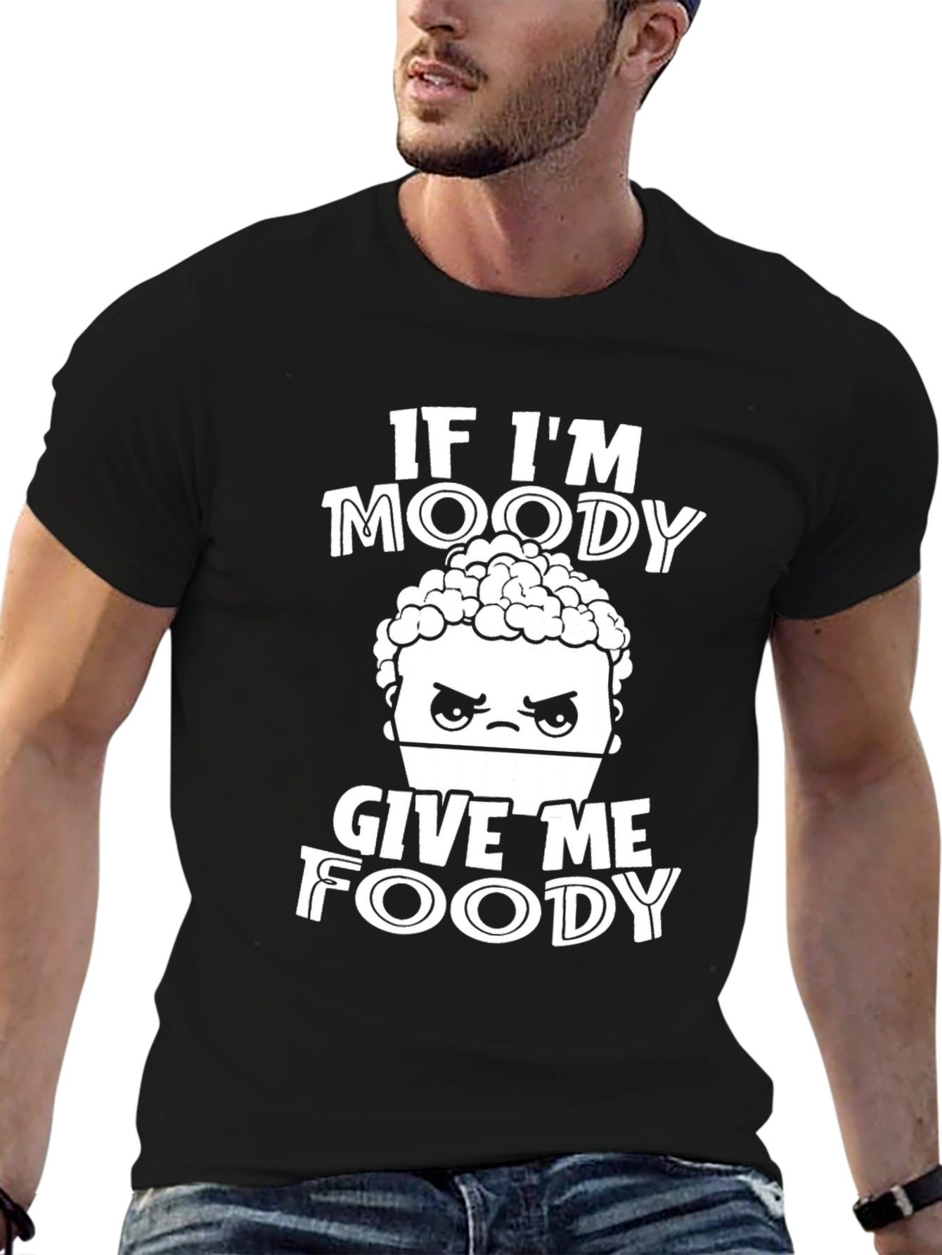 Moody Foody Graphic Tee - Funny T-Shirt