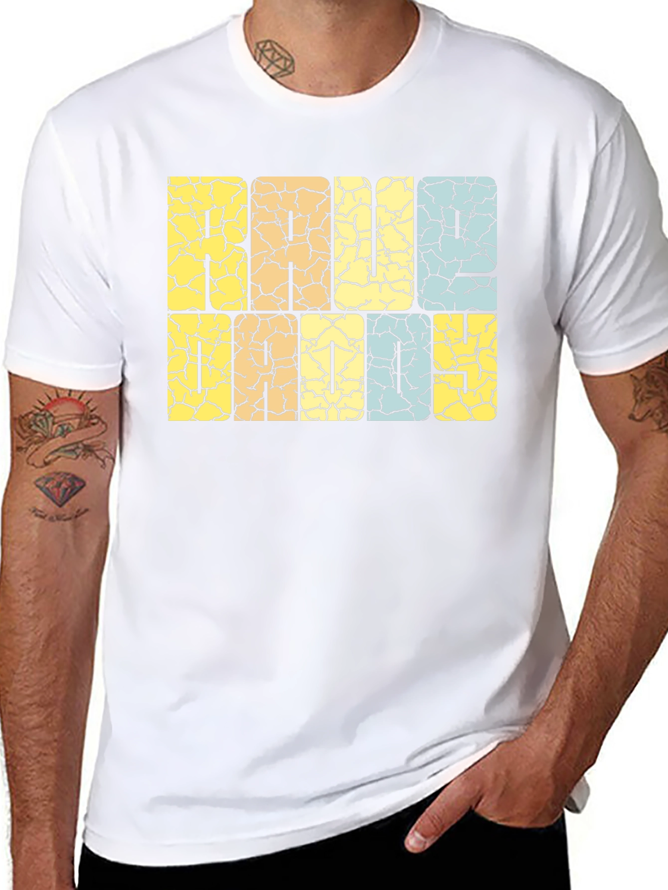 Retro Game Daddy Black T-Shirt