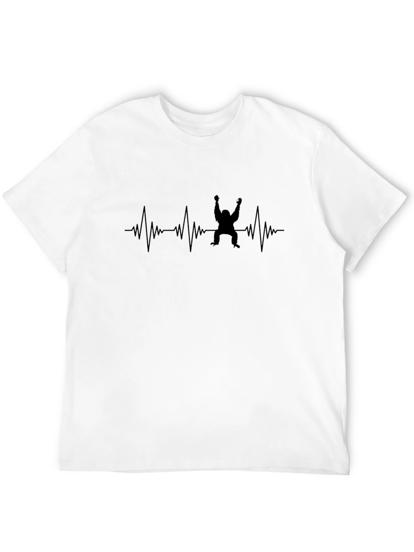 Heartbeat Rock Climbing T-Shirt - Black