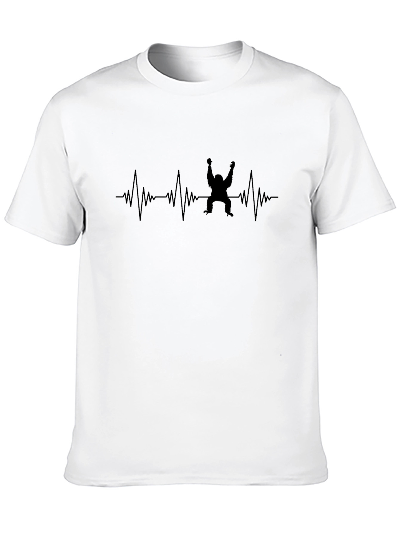 Heartbeat Rock Climbing T-Shirt - Black