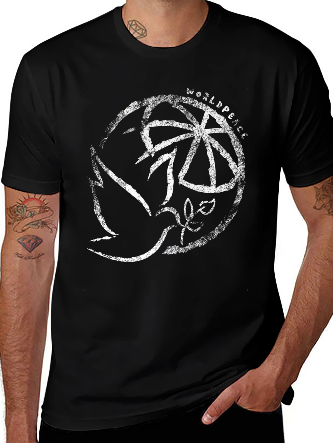 World Peace Dove Graphic T-Shirt