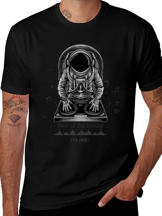 Astronaut DJ T-Shirt - Beat of the Galaxy Graphic Tee