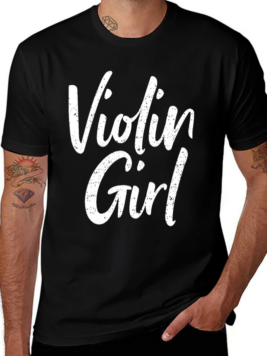 Violin Girl T-Shirt - Music Lover Tee