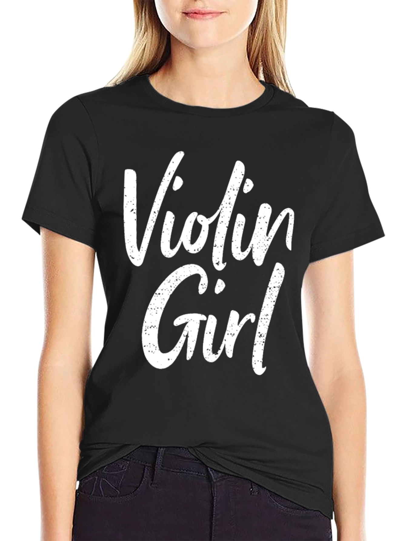 Violin Girl T-Shirt - Music Lover Tee