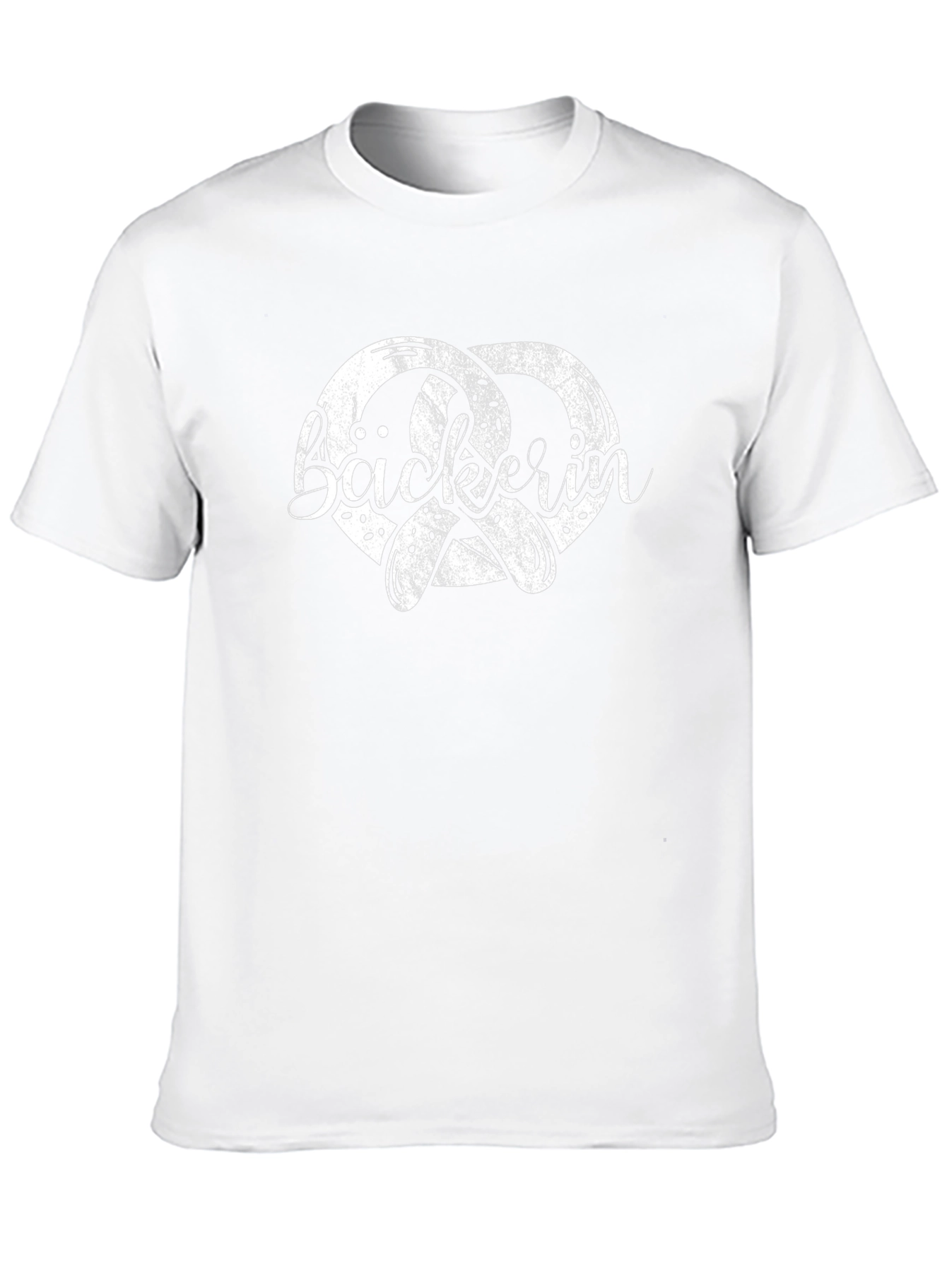 Bäckerin Pretzel Black T-Shirt - Baker Woman Tee