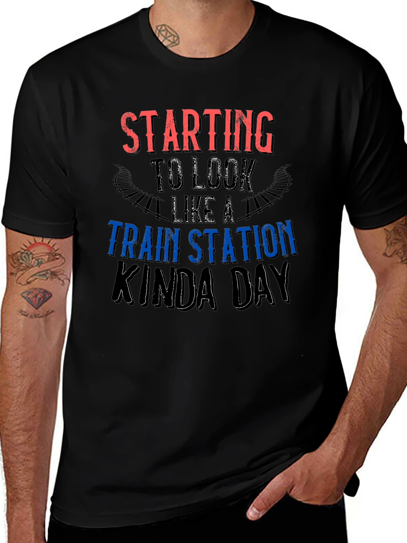 Train Station Kinda Day Graphic Tee