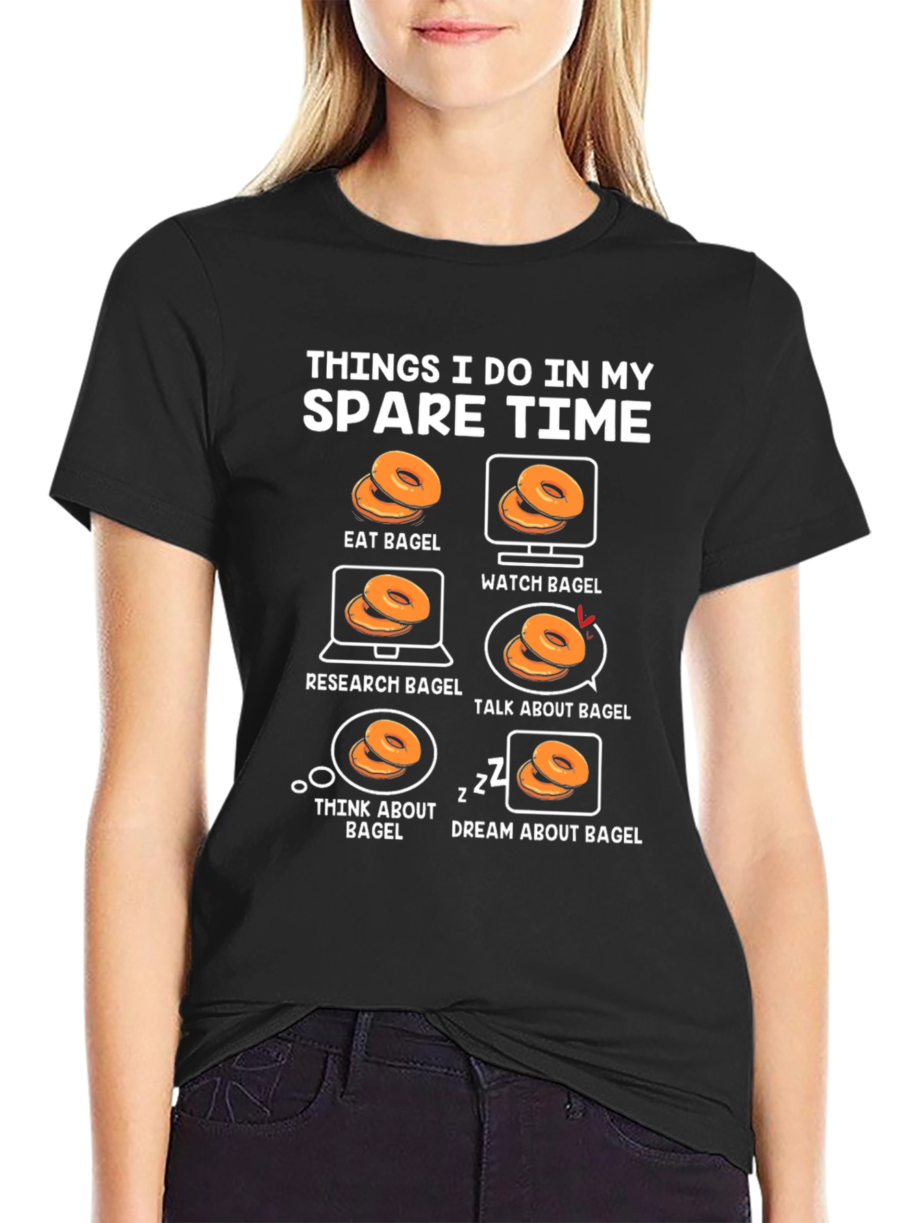 Bagel Lover T-Shirt: Spare Time Activities