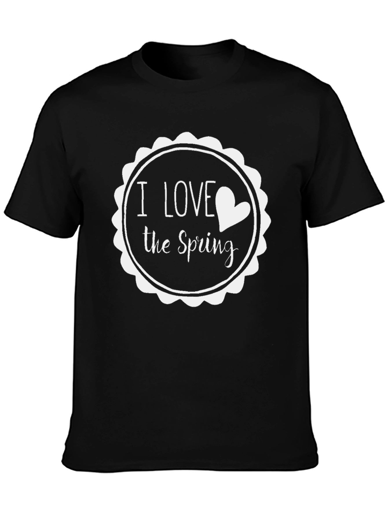 I Love the Spring Graphic Tee - Black