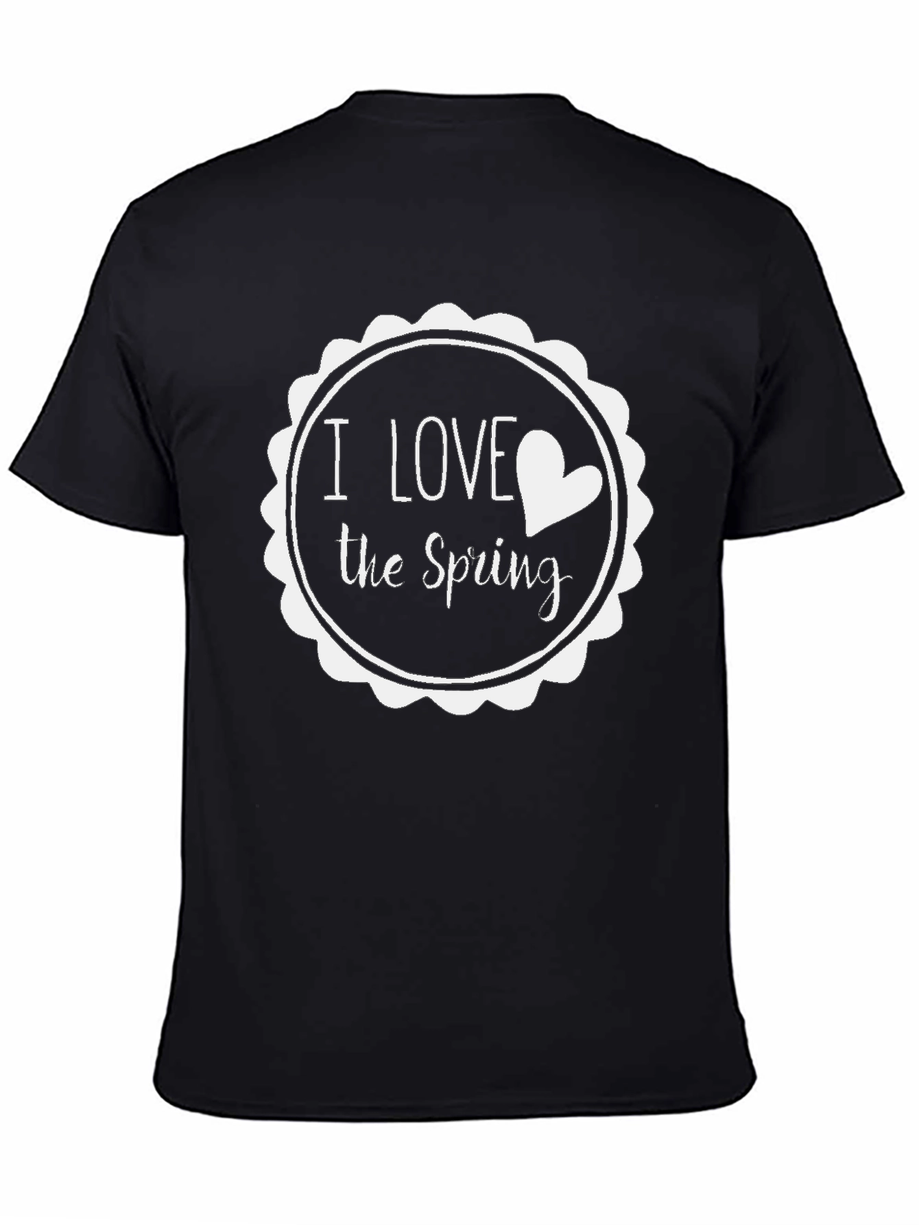 I Love the Spring Graphic Tee - Black