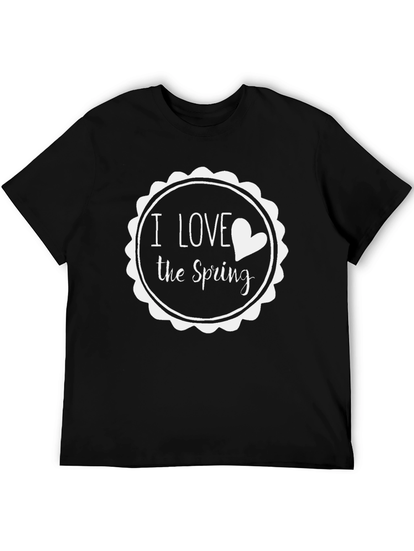 I Love the Spring Graphic Tee - Black