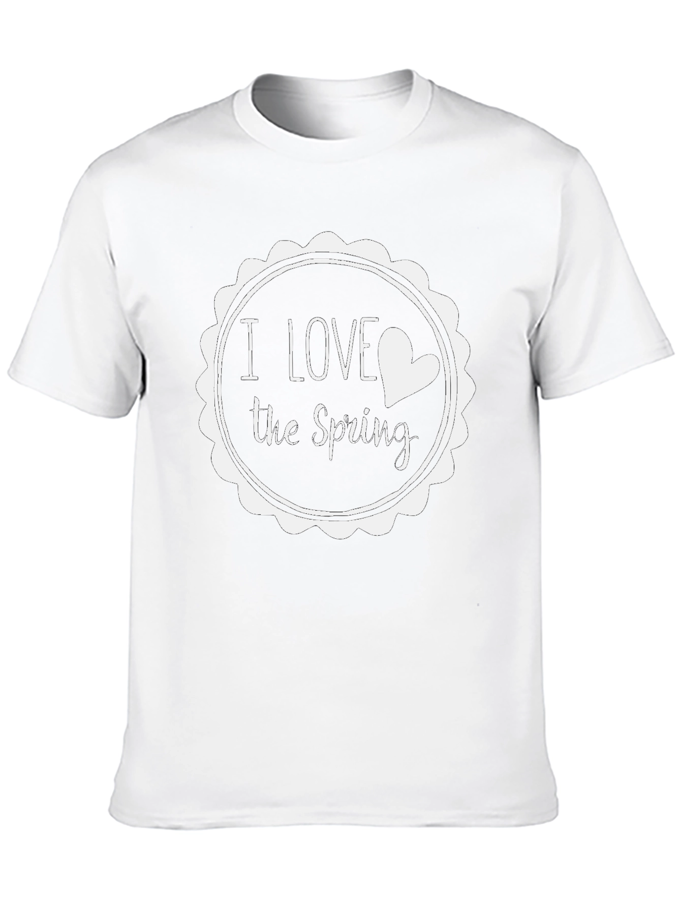 I Love the Spring Graphic Tee - Black