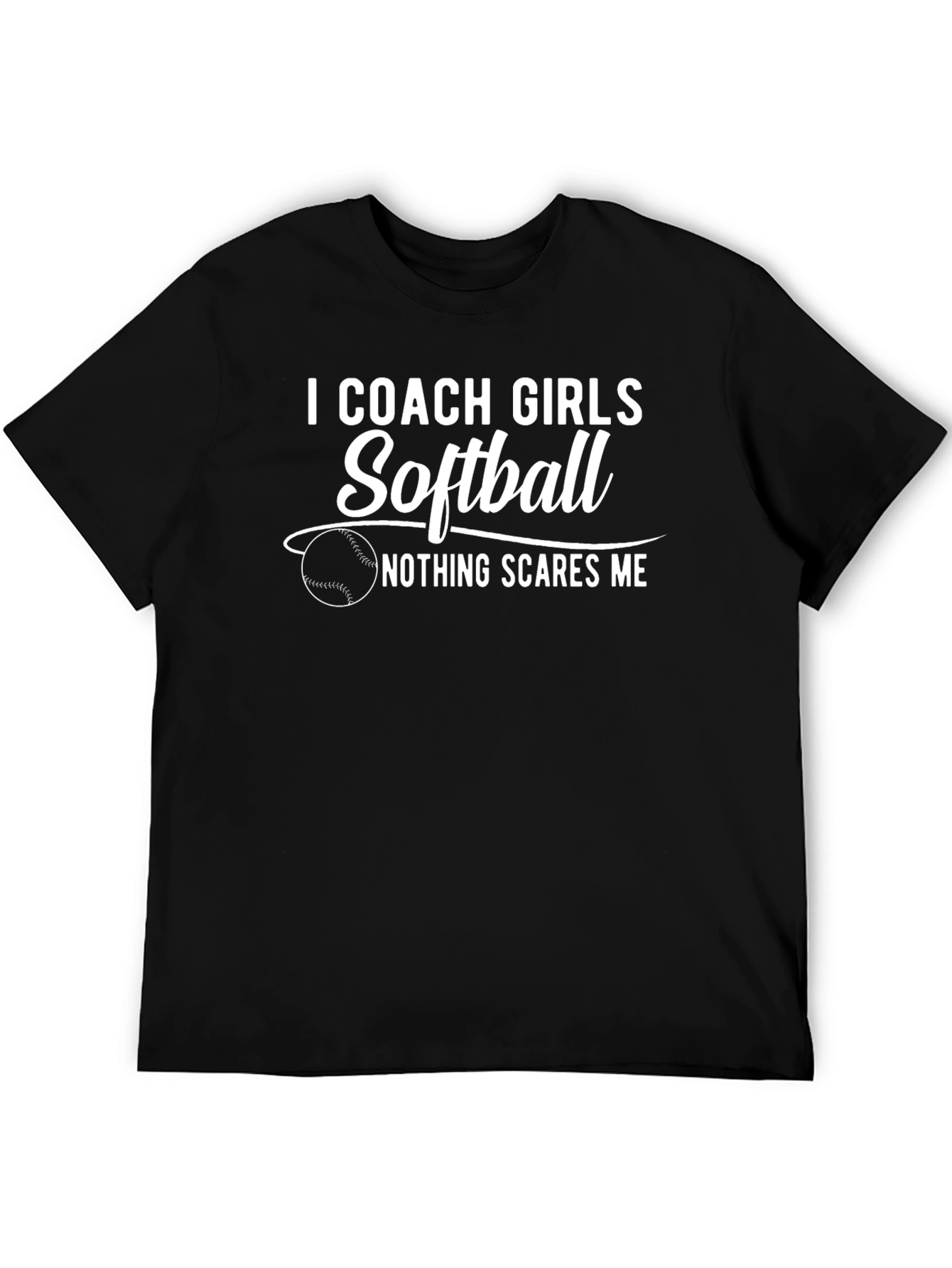 I Coach Girls Softball Funny Graphic Tee