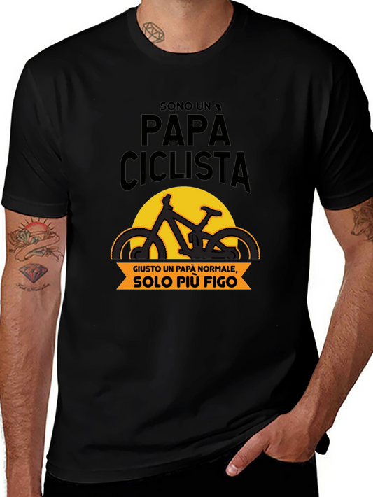 Papa Ciclista T-Shirt - Cool Dad Biker Tee