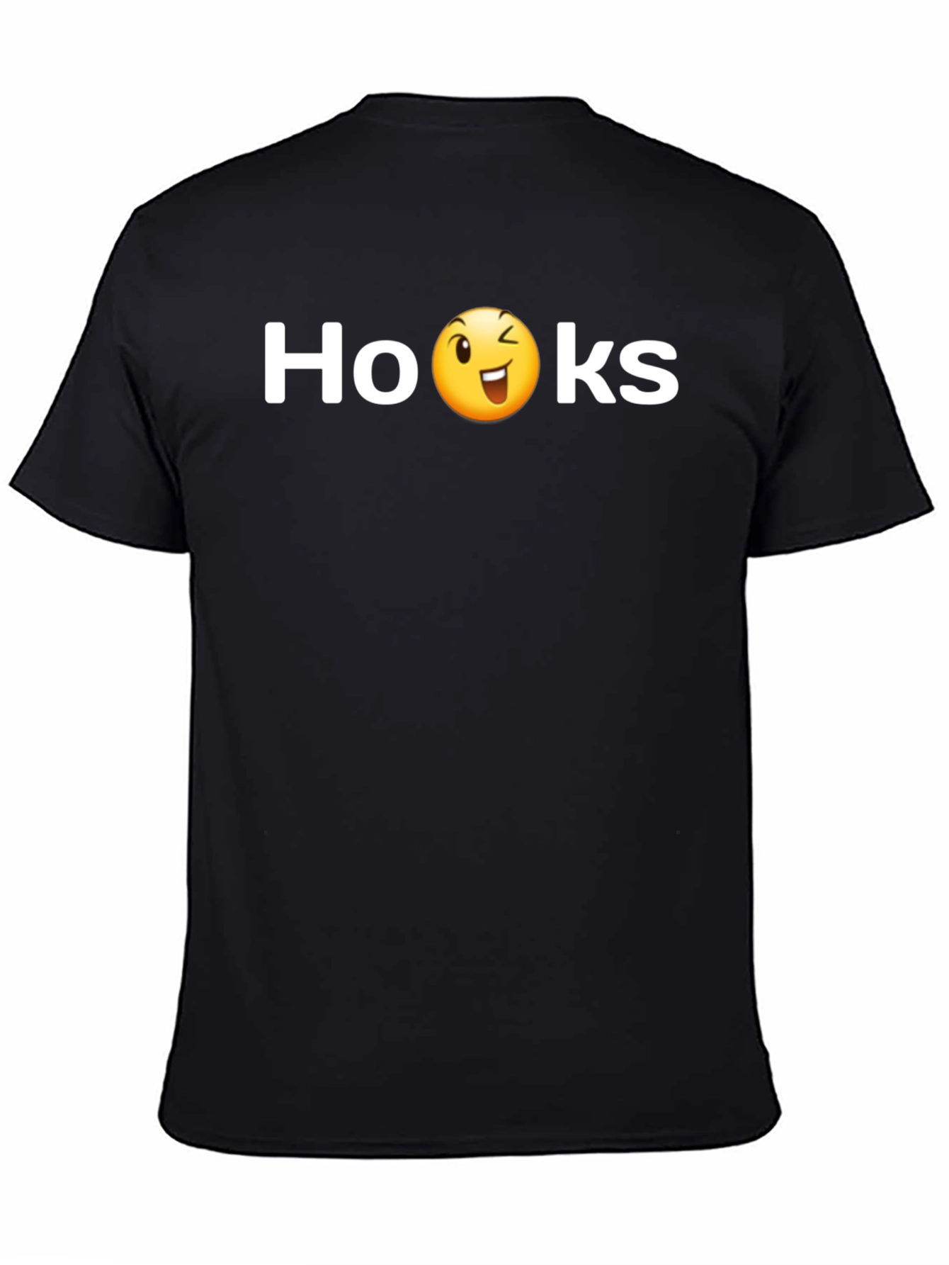 Hooks Funny Emoji Wink Tee