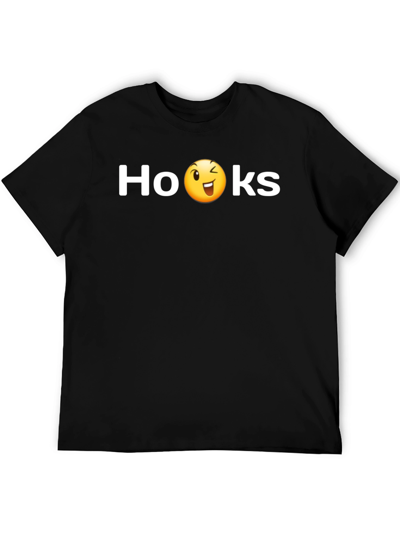 Hooks Funny Emoji Wink Tee