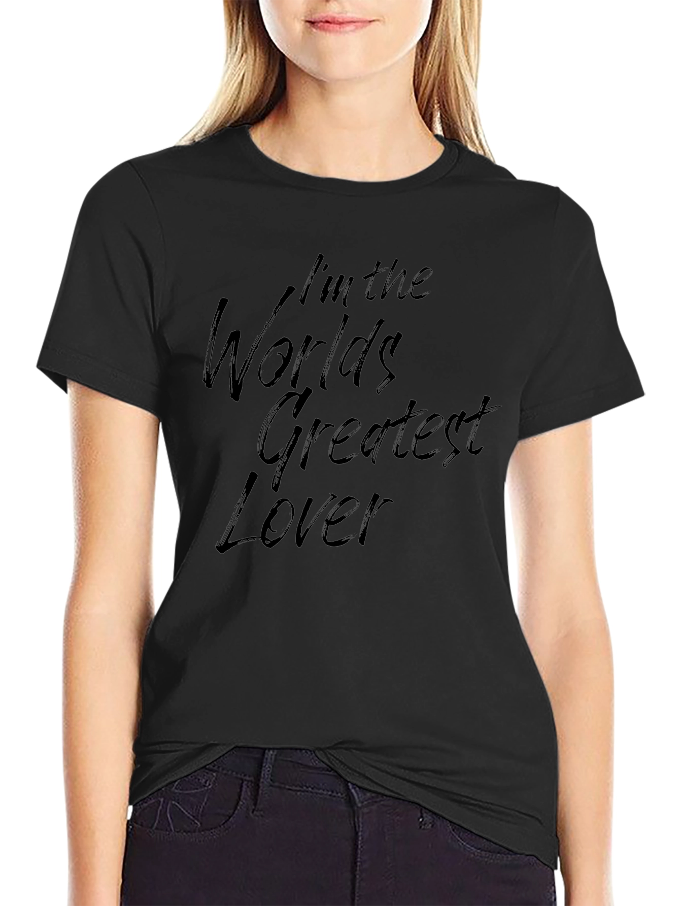 Worlds Greatest Lover Black T-Shirt