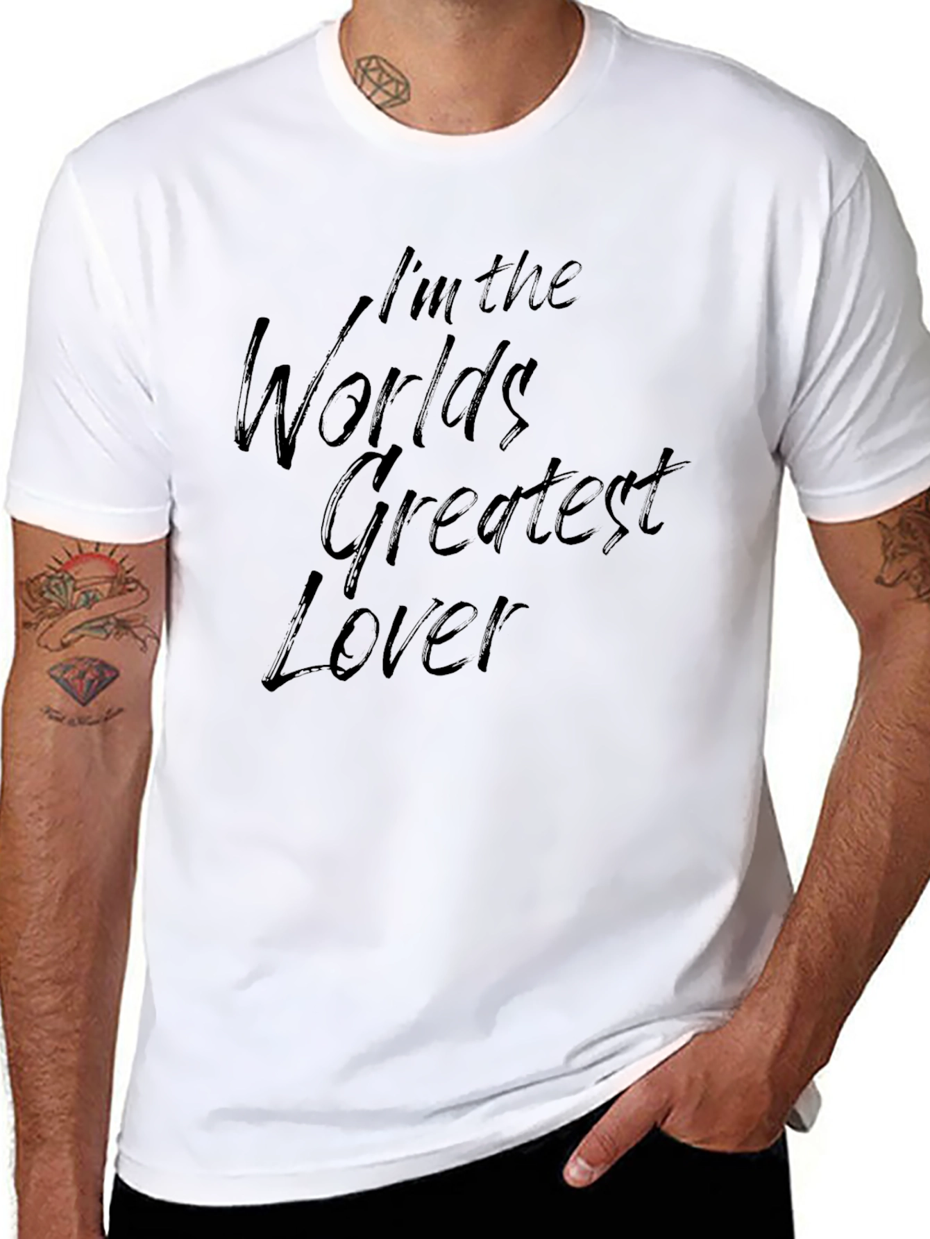 Worlds Greatest Lover Black T-Shirt