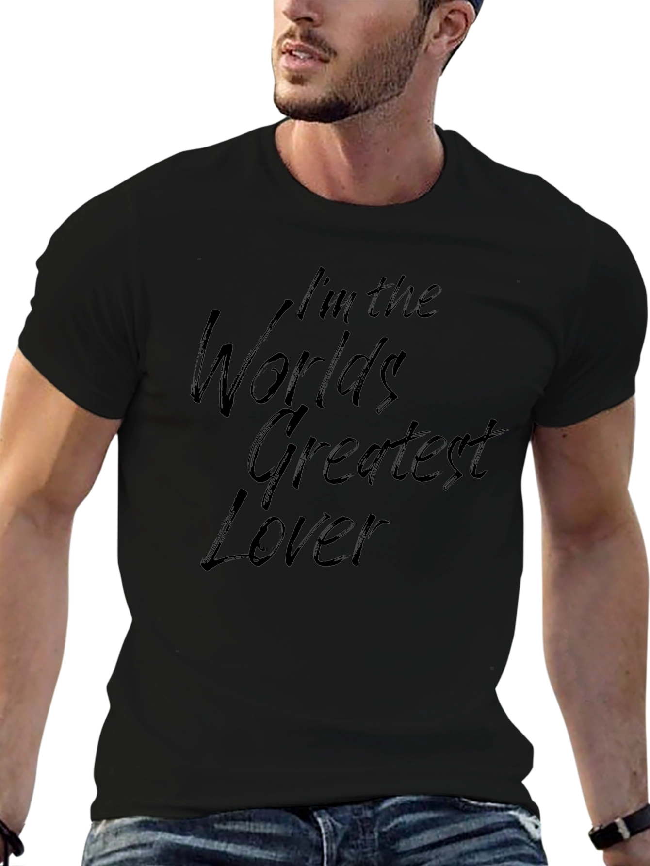 Worlds Greatest Lover Black T-Shirt