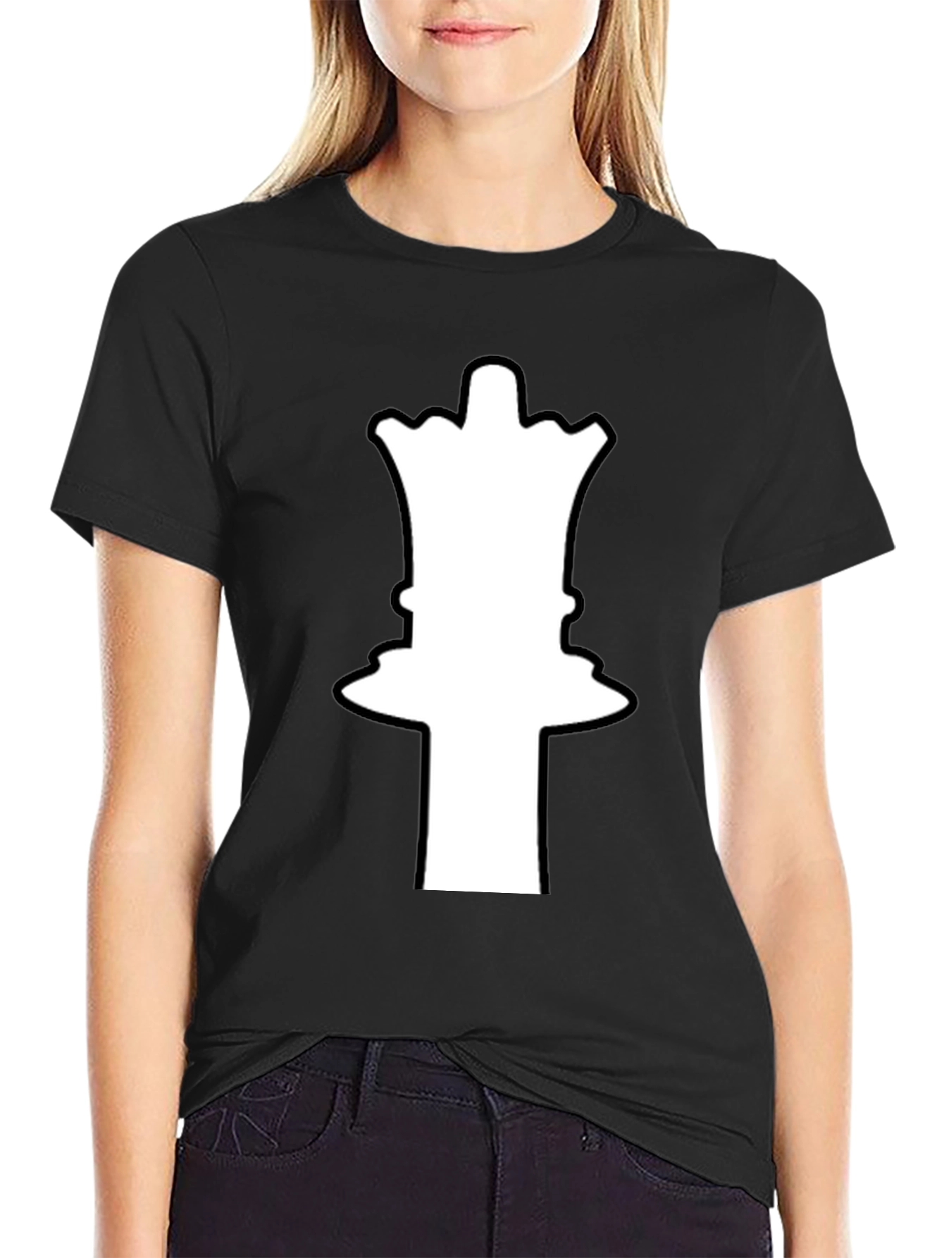 Chess Queen Graphic Tee - Stylish Casual Wear