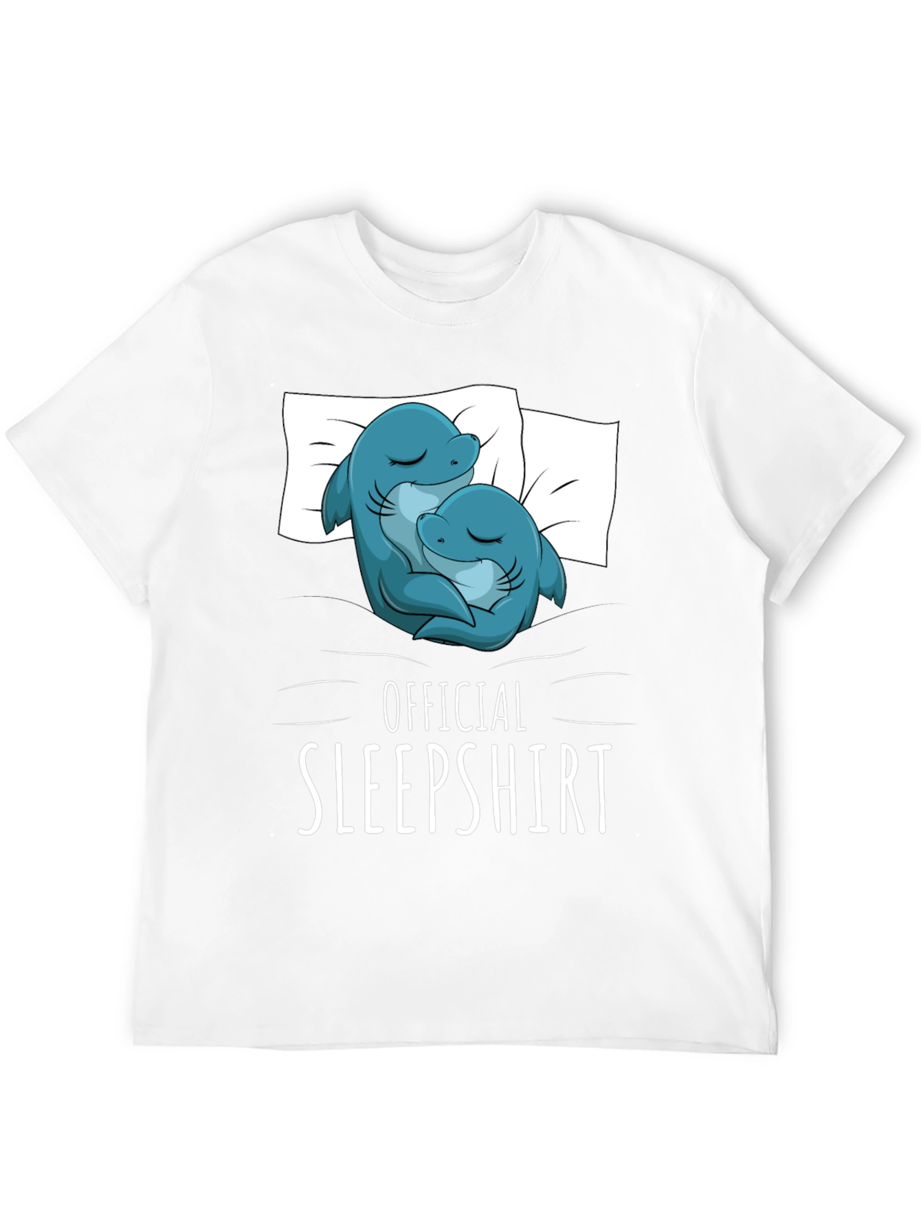 Official Sleepshirt - Cute Shark Couple T-Shirt