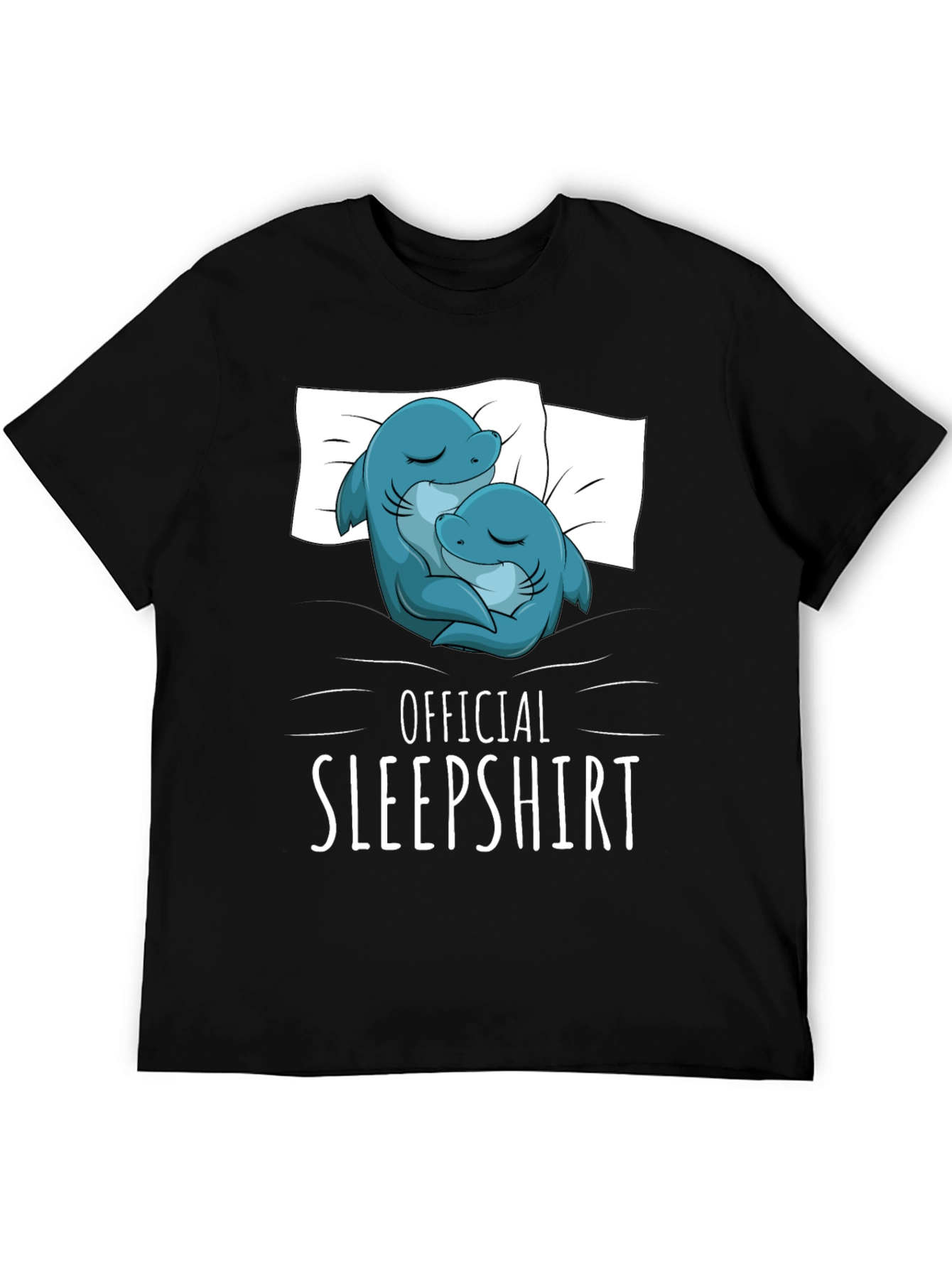 Official Sleepshirt - Cute Shark Couple T-Shirt