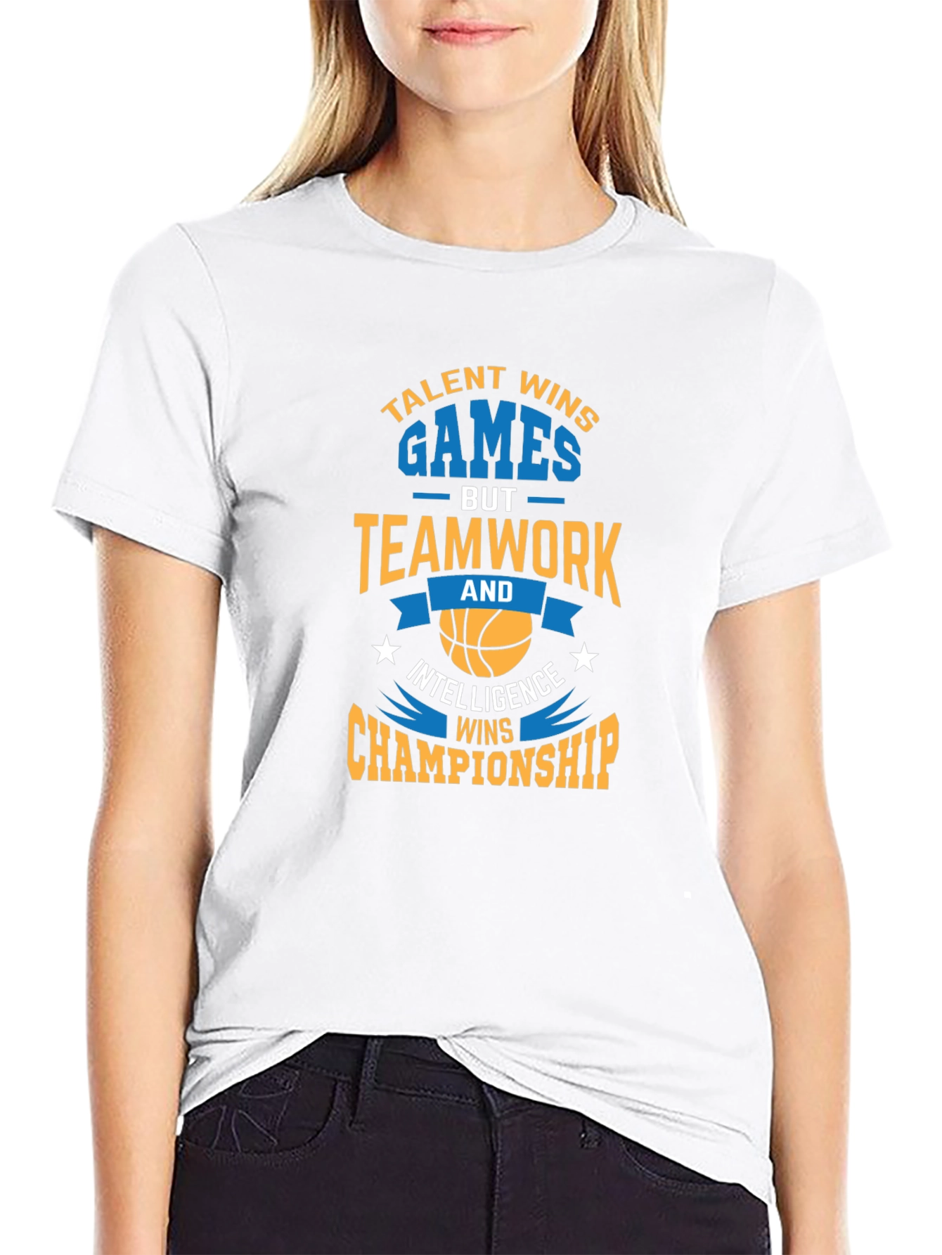 Talent Wins Games Teamwork Intelligence Championship T-Shirt