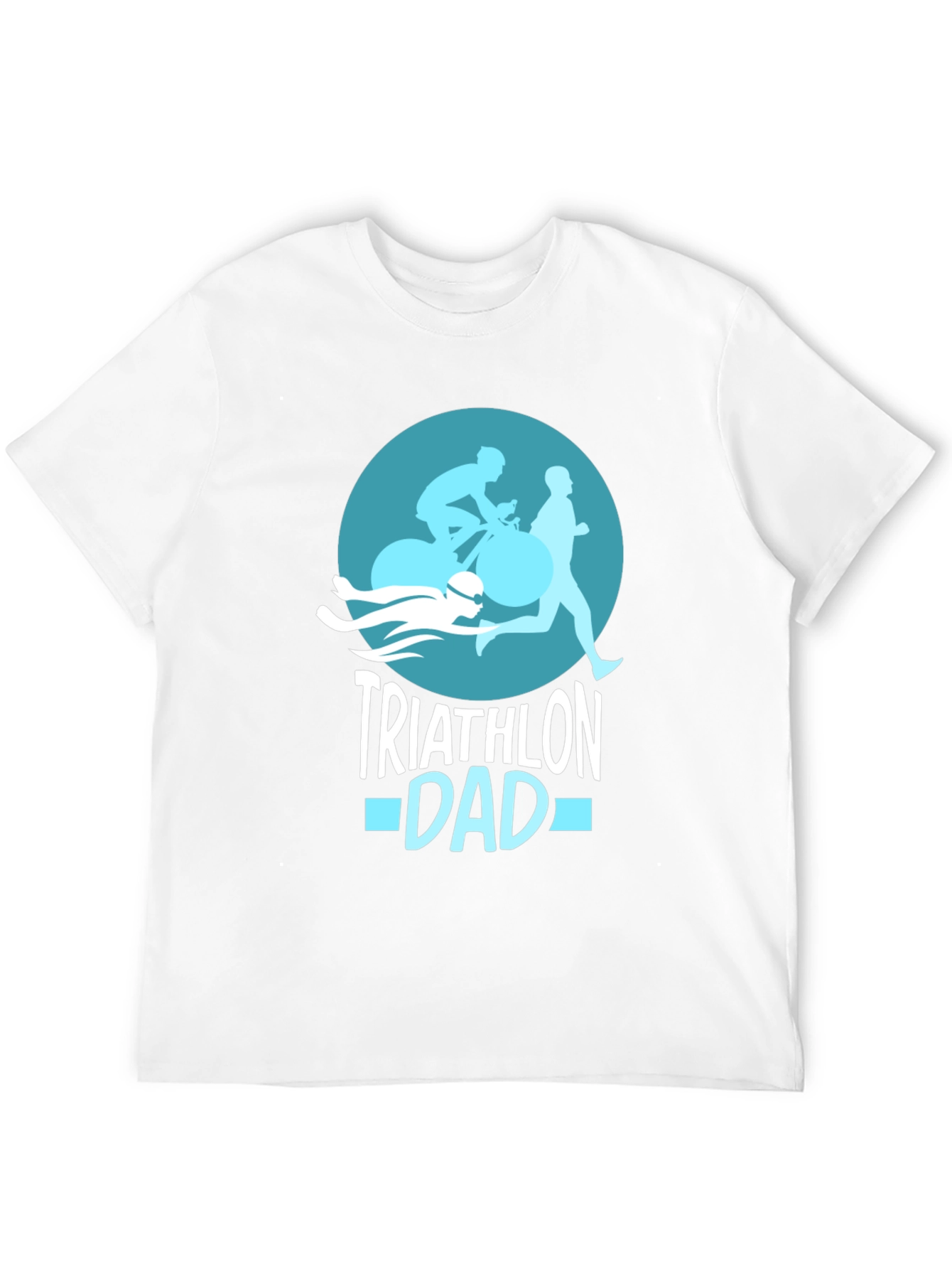Triathlon Dad T-Shirt - Black Graphic Tee