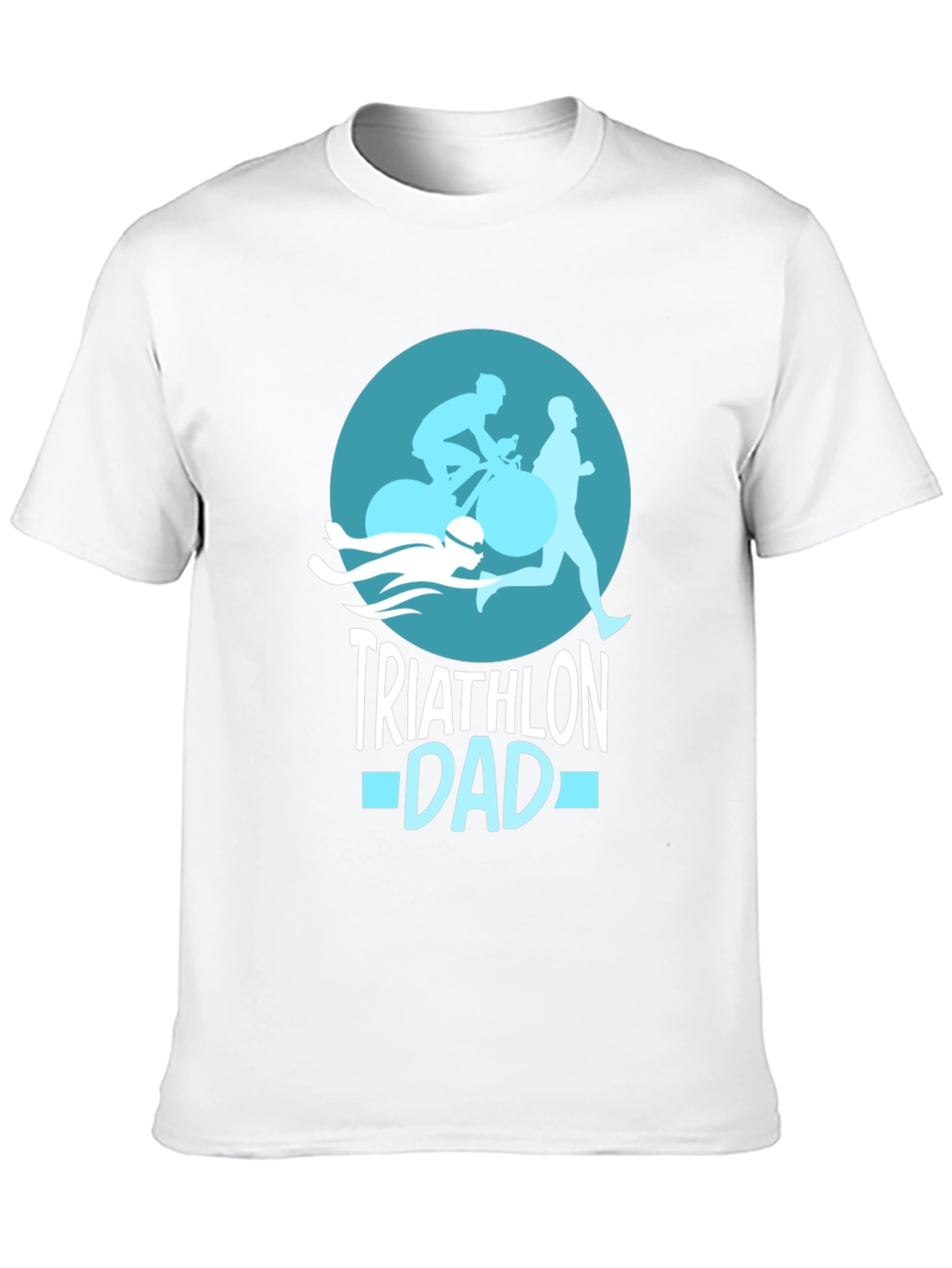 Triathlon Dad T-Shirt - Black Graphic Tee