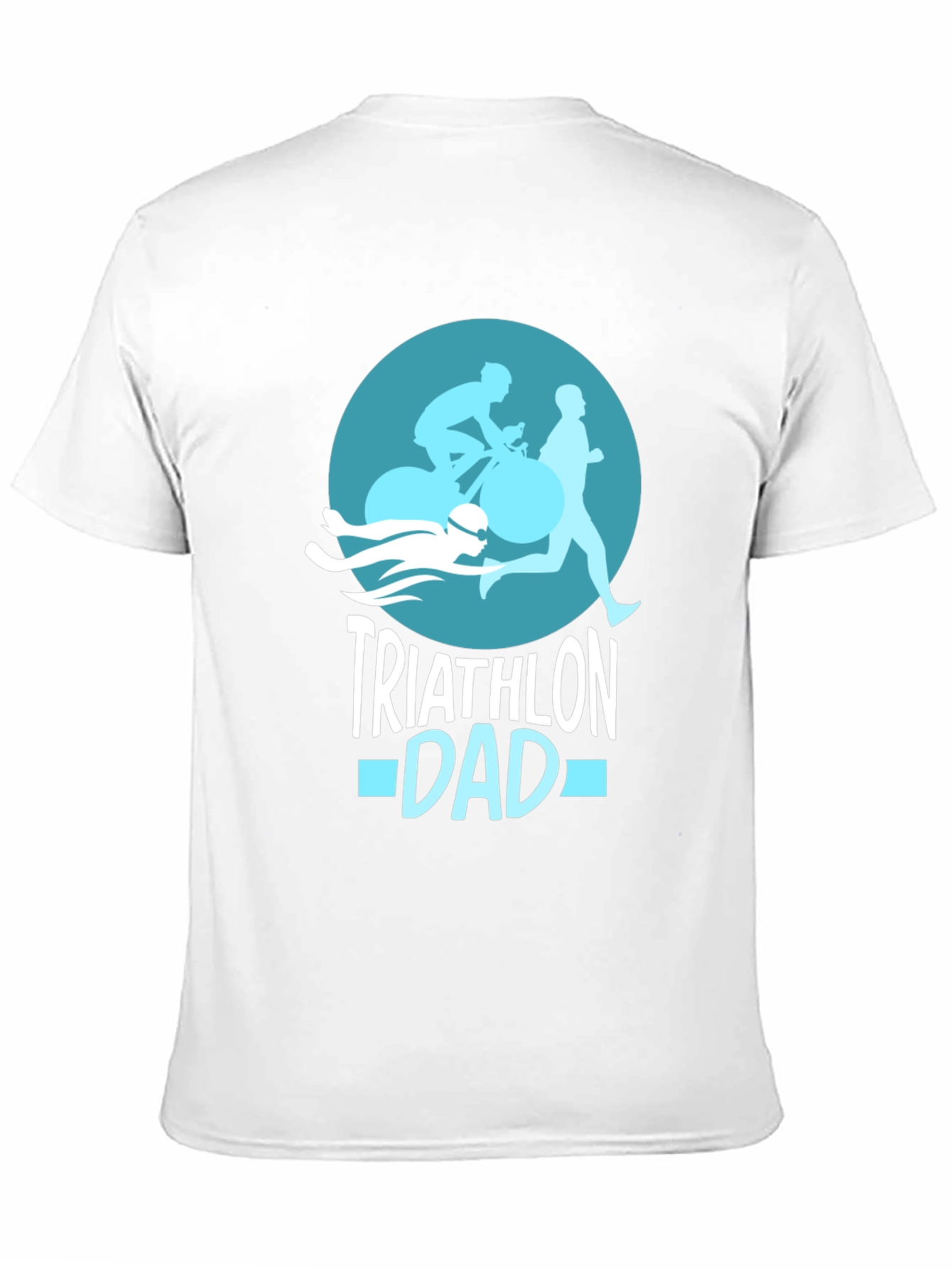 Triathlon Dad T-Shirt - Black Graphic Tee