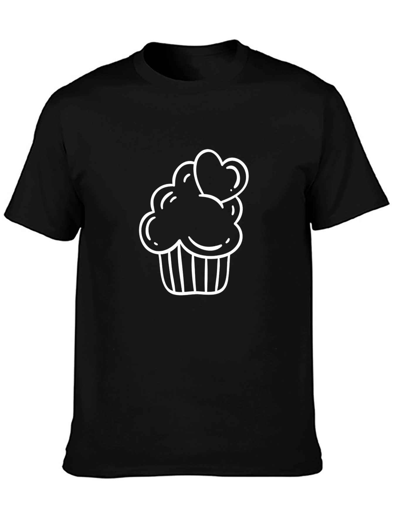 Cupcake Heart Tee - Sweet Graphic T-Shirt