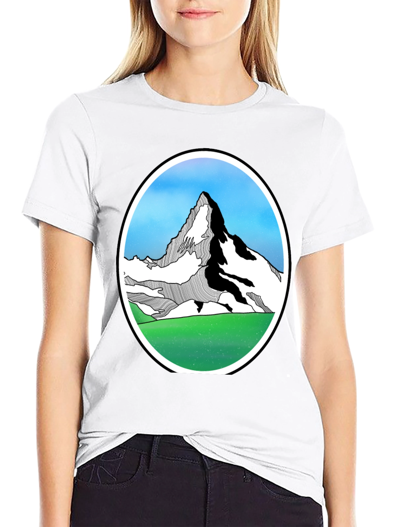 Mountain Graphic Black T-Shirt