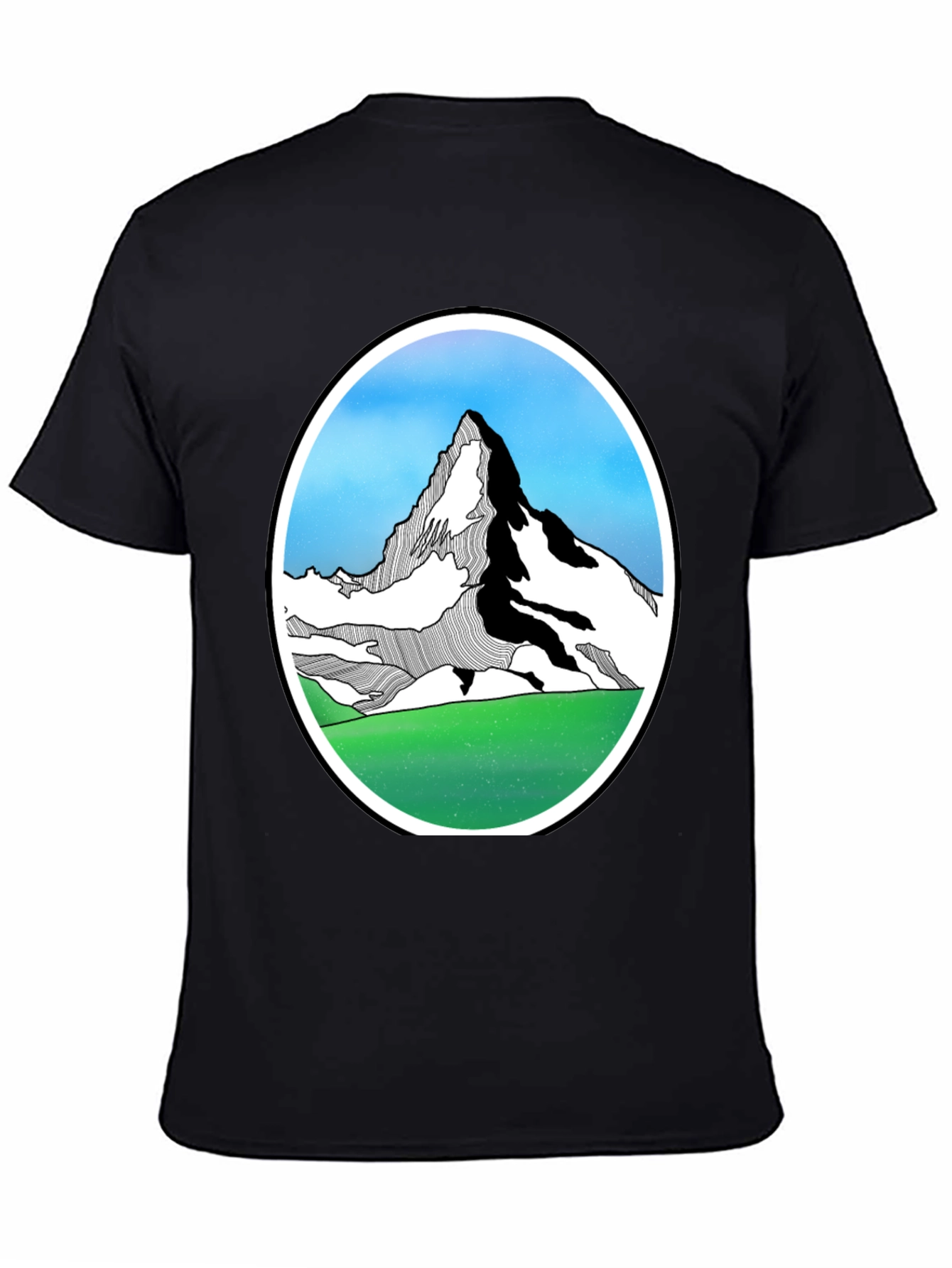 Mountain Graphic Black T-Shirt