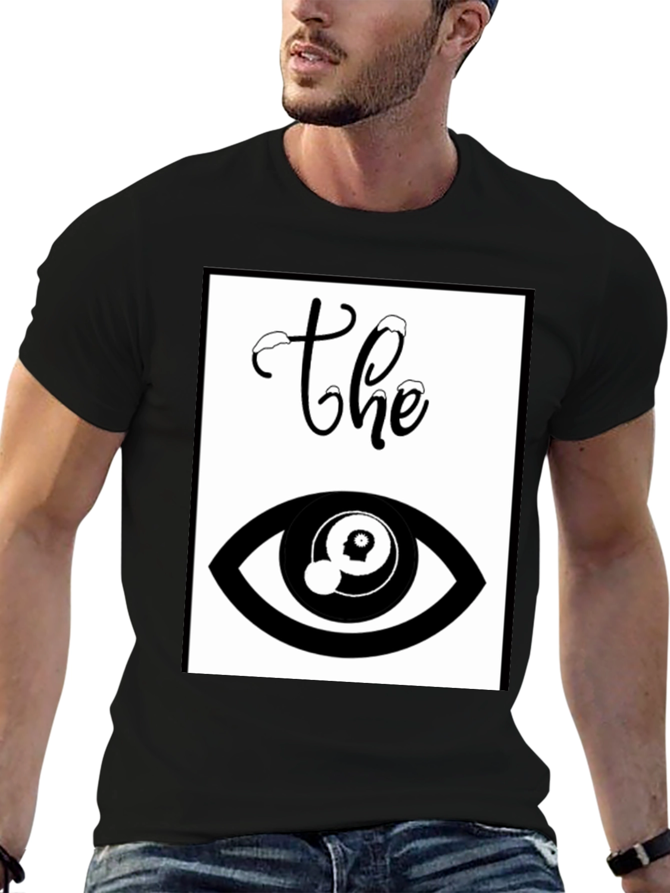The Eye Graphic T-Shirt - Unisex Black Tee