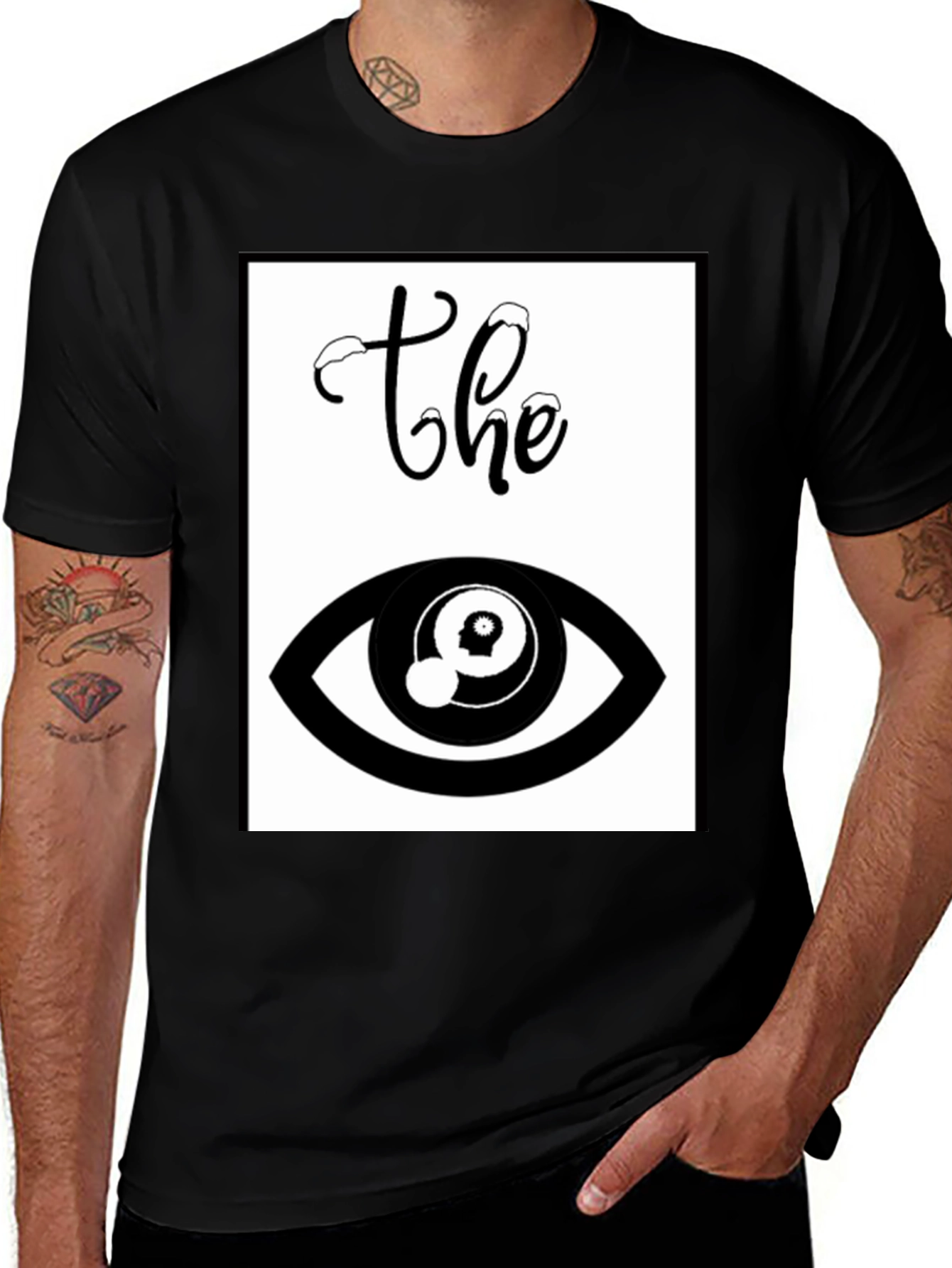 The Eye Graphic T-Shirt - Unisex Black Tee