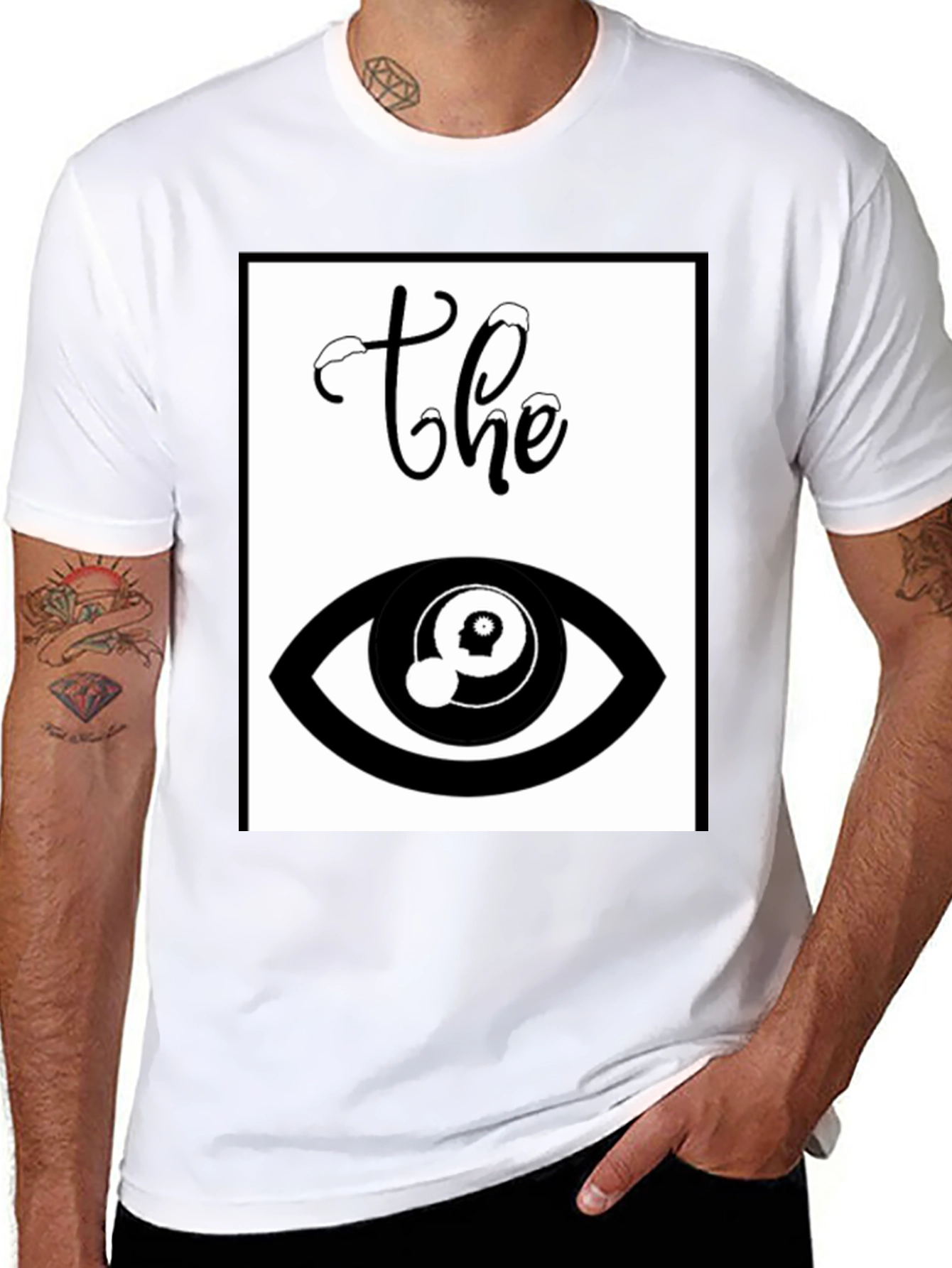 The Eye Graphic T-Shirt - Unisex Black Tee