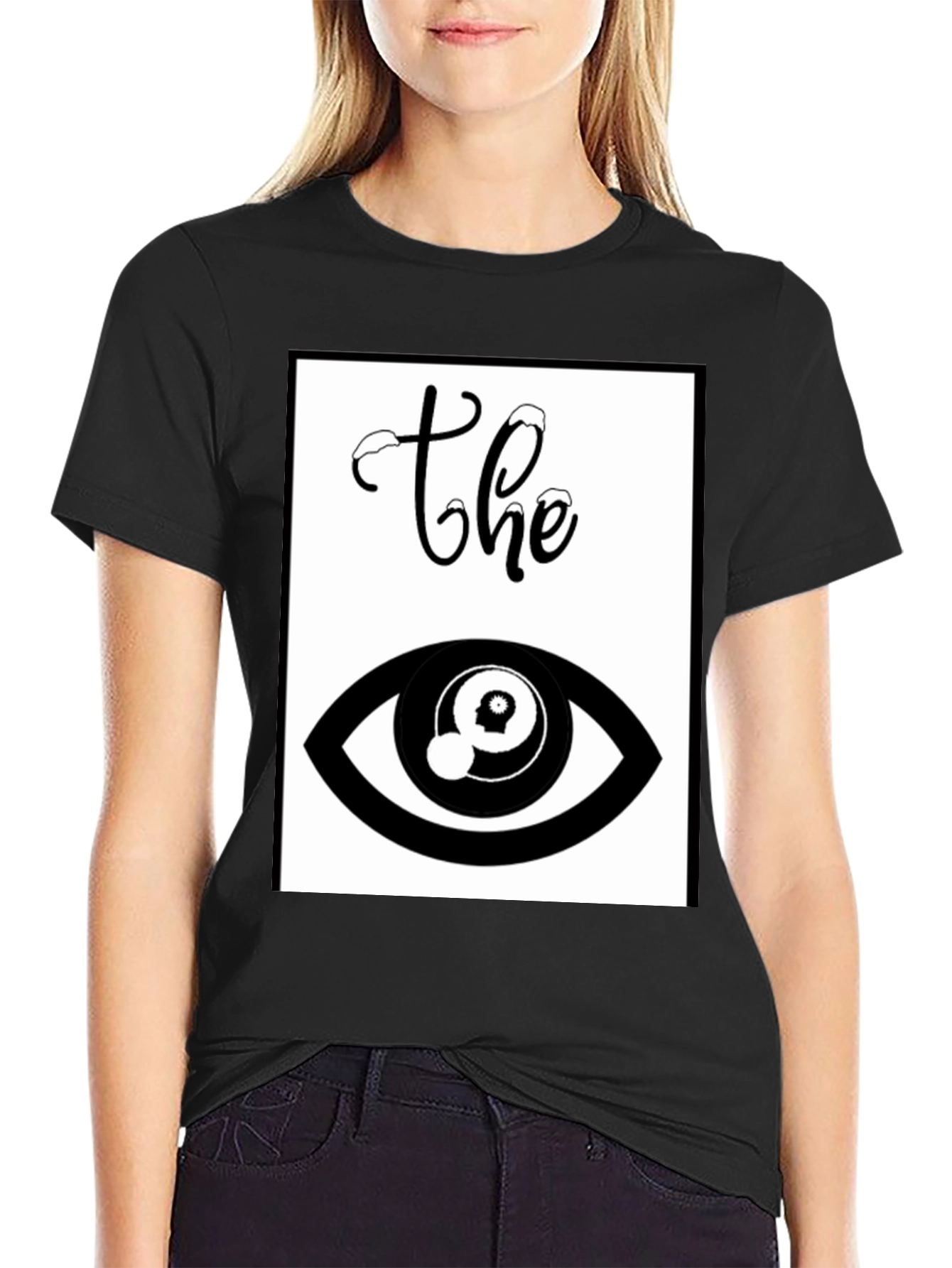 The Eye Graphic T-Shirt - Unisex Black Tee